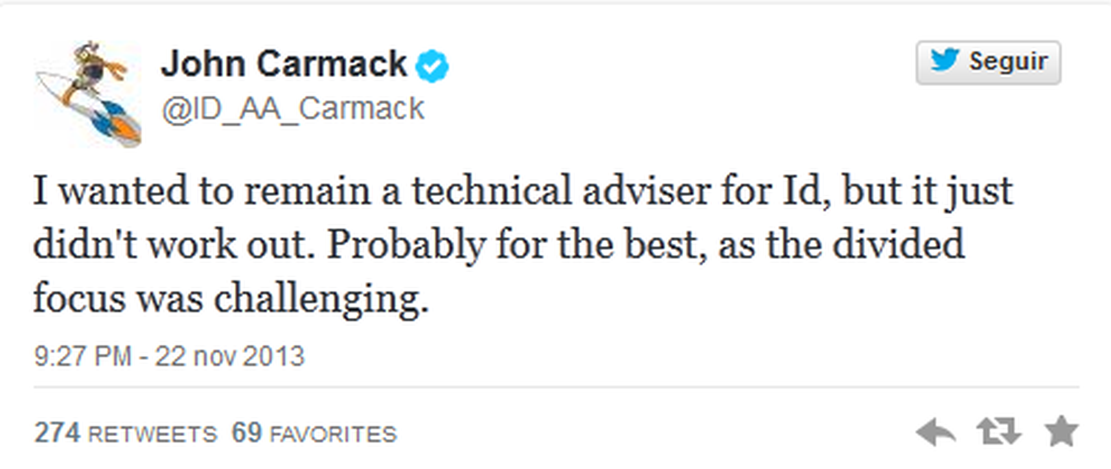 John Carmack abandona id Software