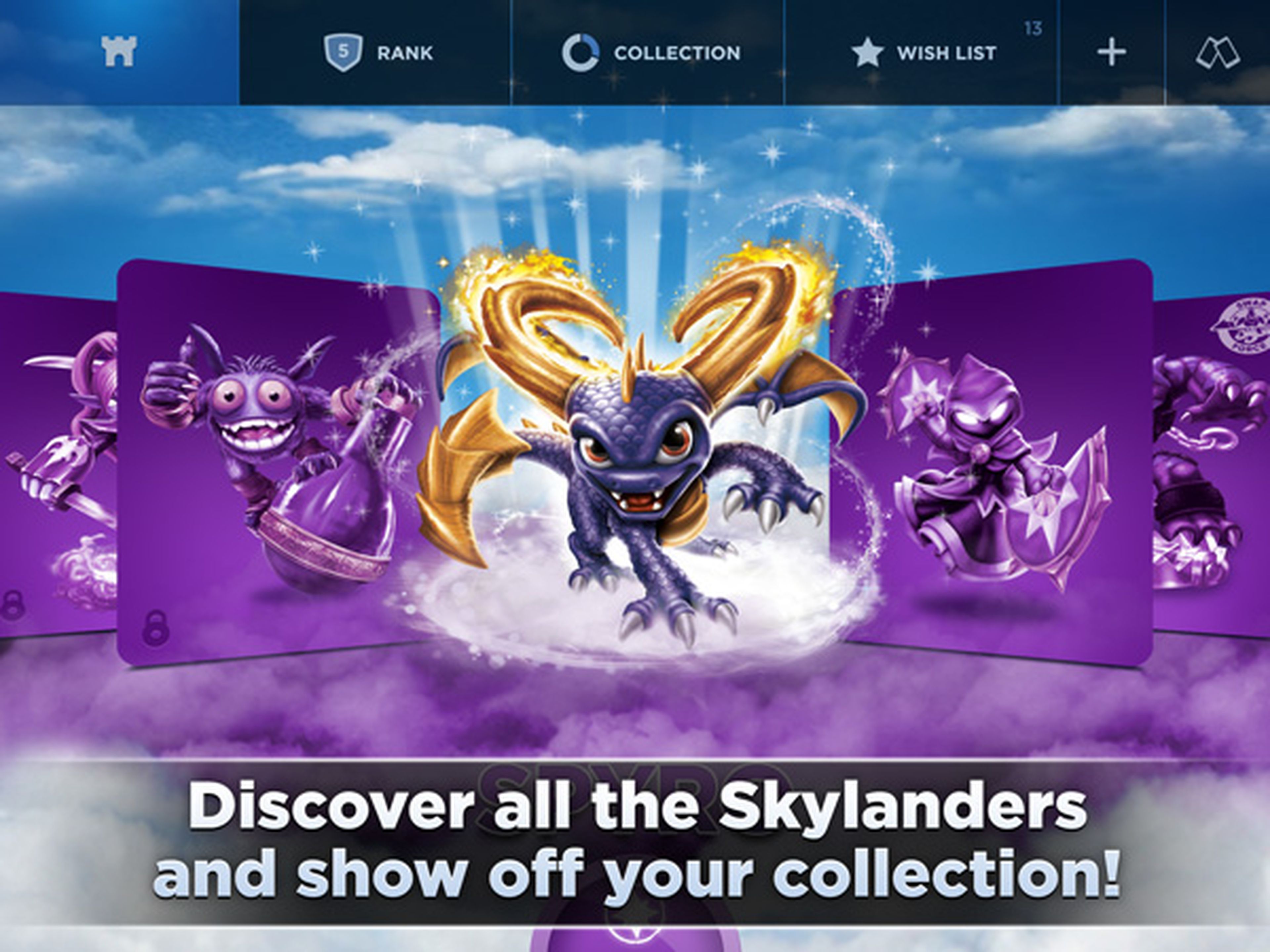 Aplicación Skylanders Collection Vault para iOS
