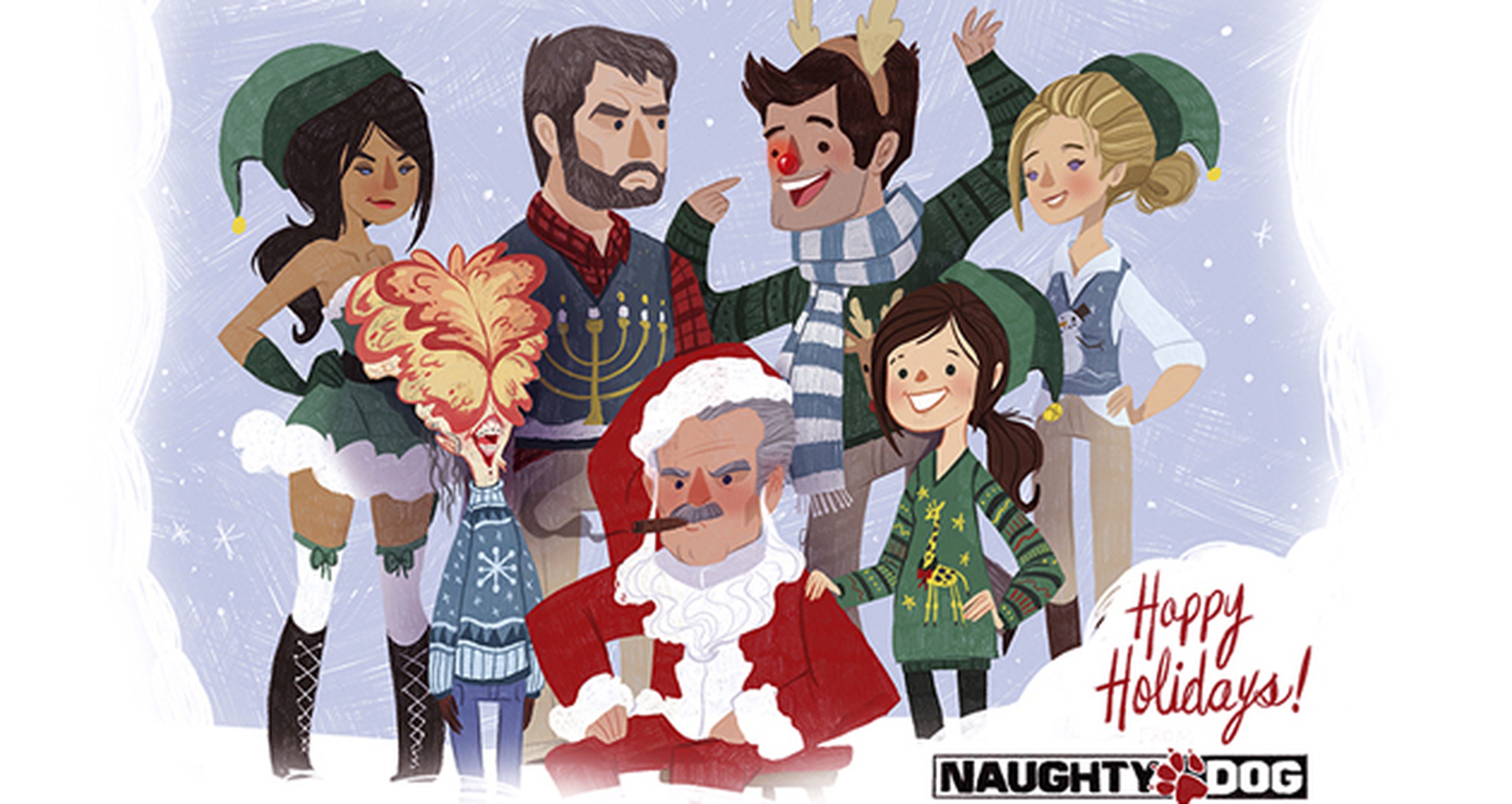 Así nos felicita las fiestas navideñas Naughty Dog