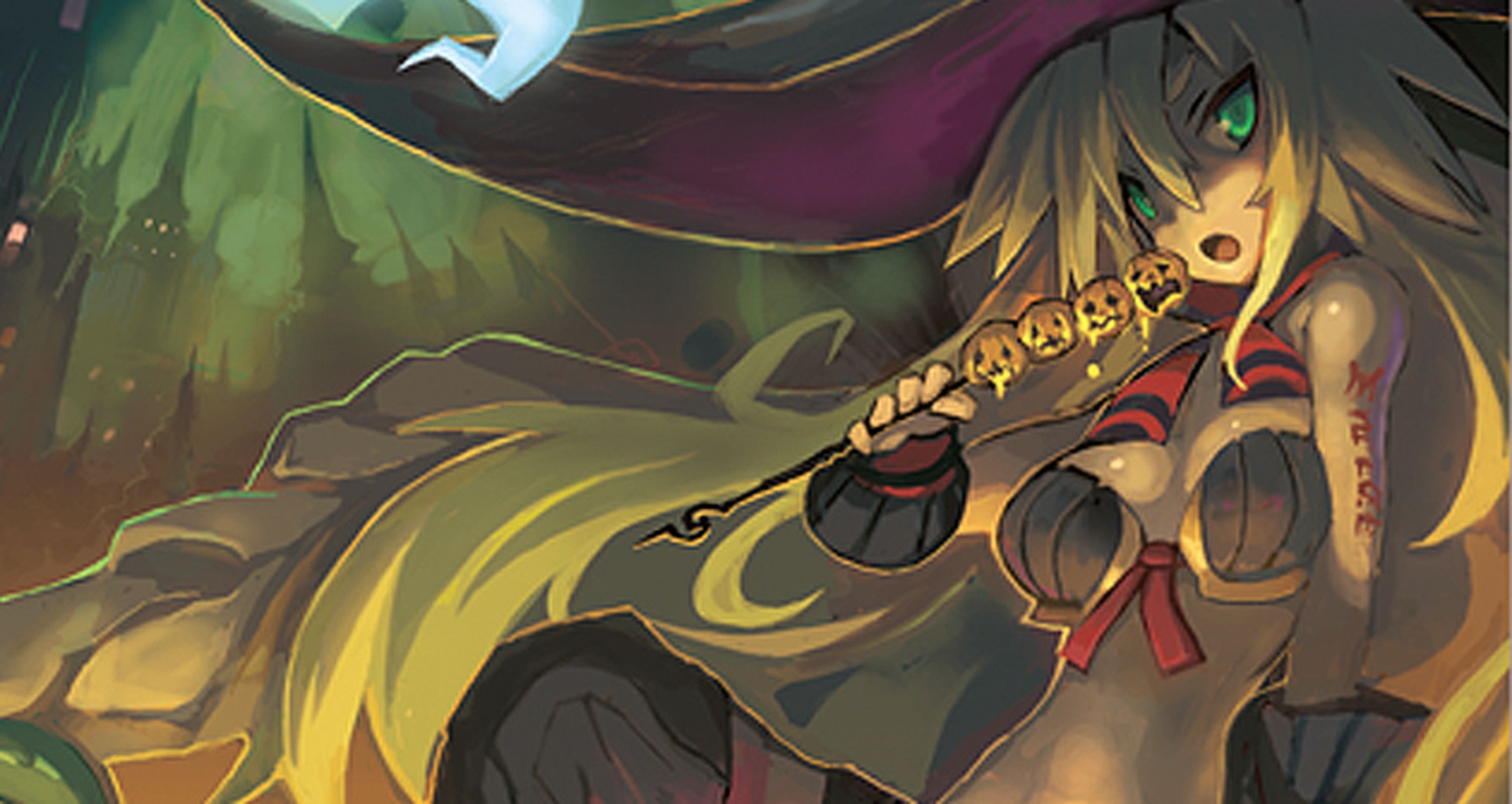 La carátula reversible de The Witch and the Hundred Knight