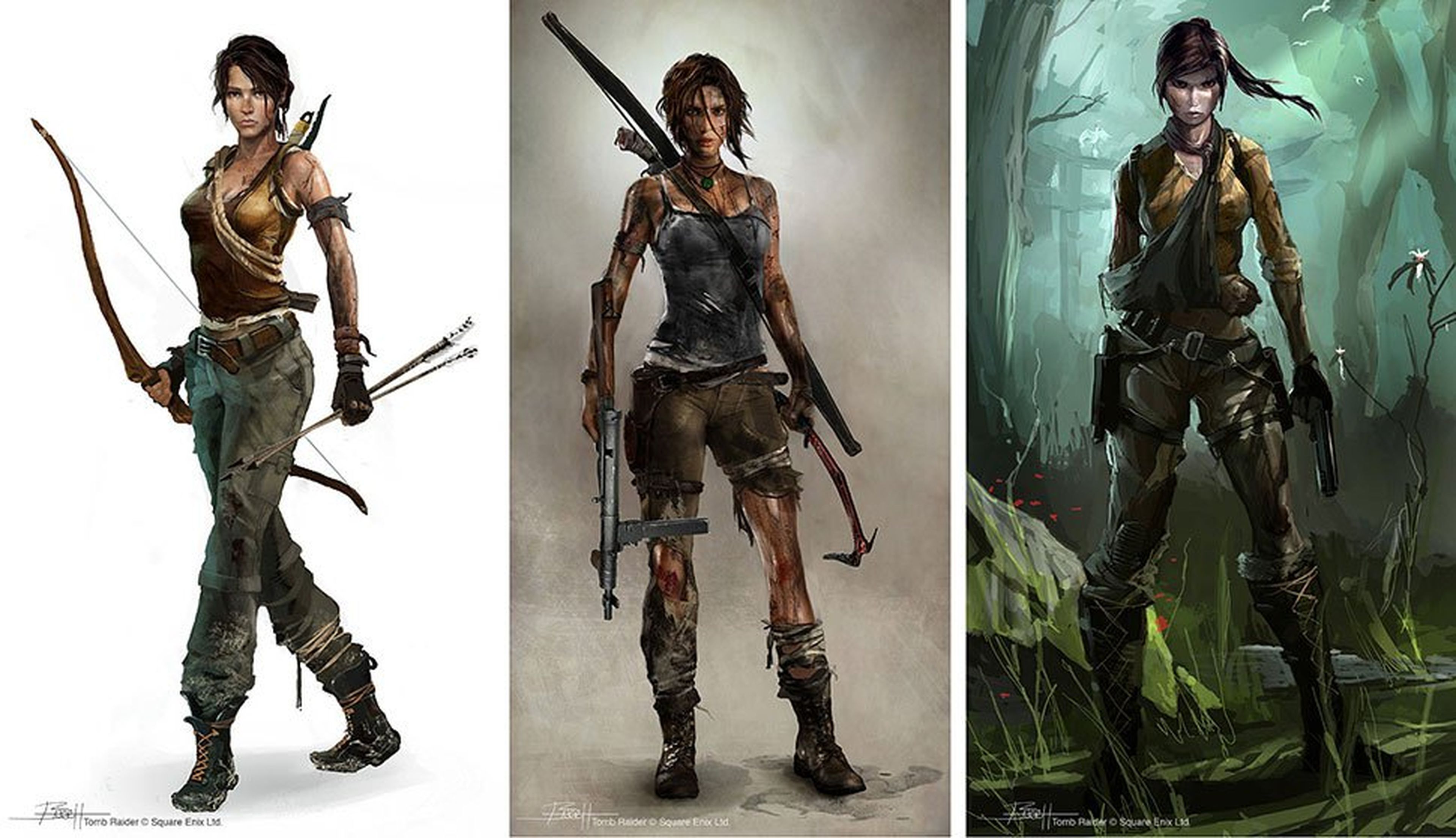 Se desvelan los diseños descartados de Tomb Raider