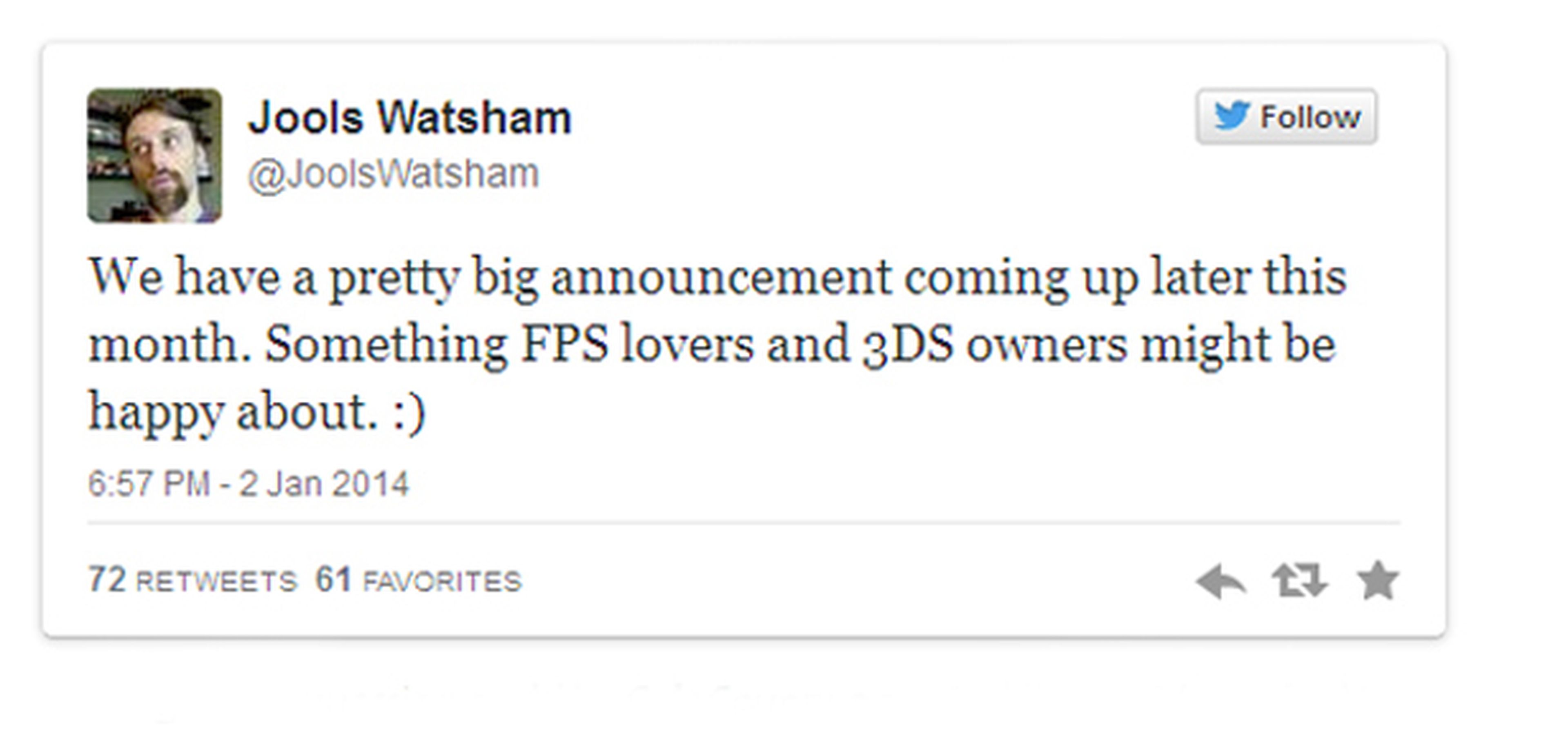 Renegade Kid anunciará un FPS para 3DS a finales de enero