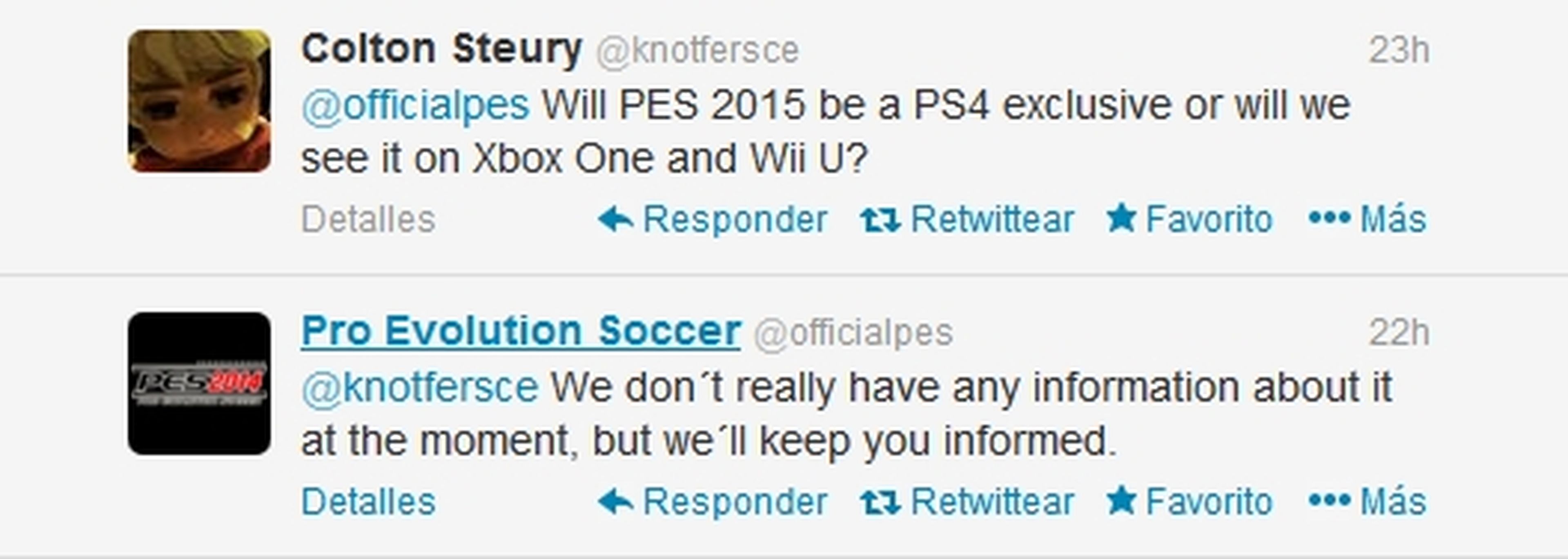 PES 2015 confirmado para PS4