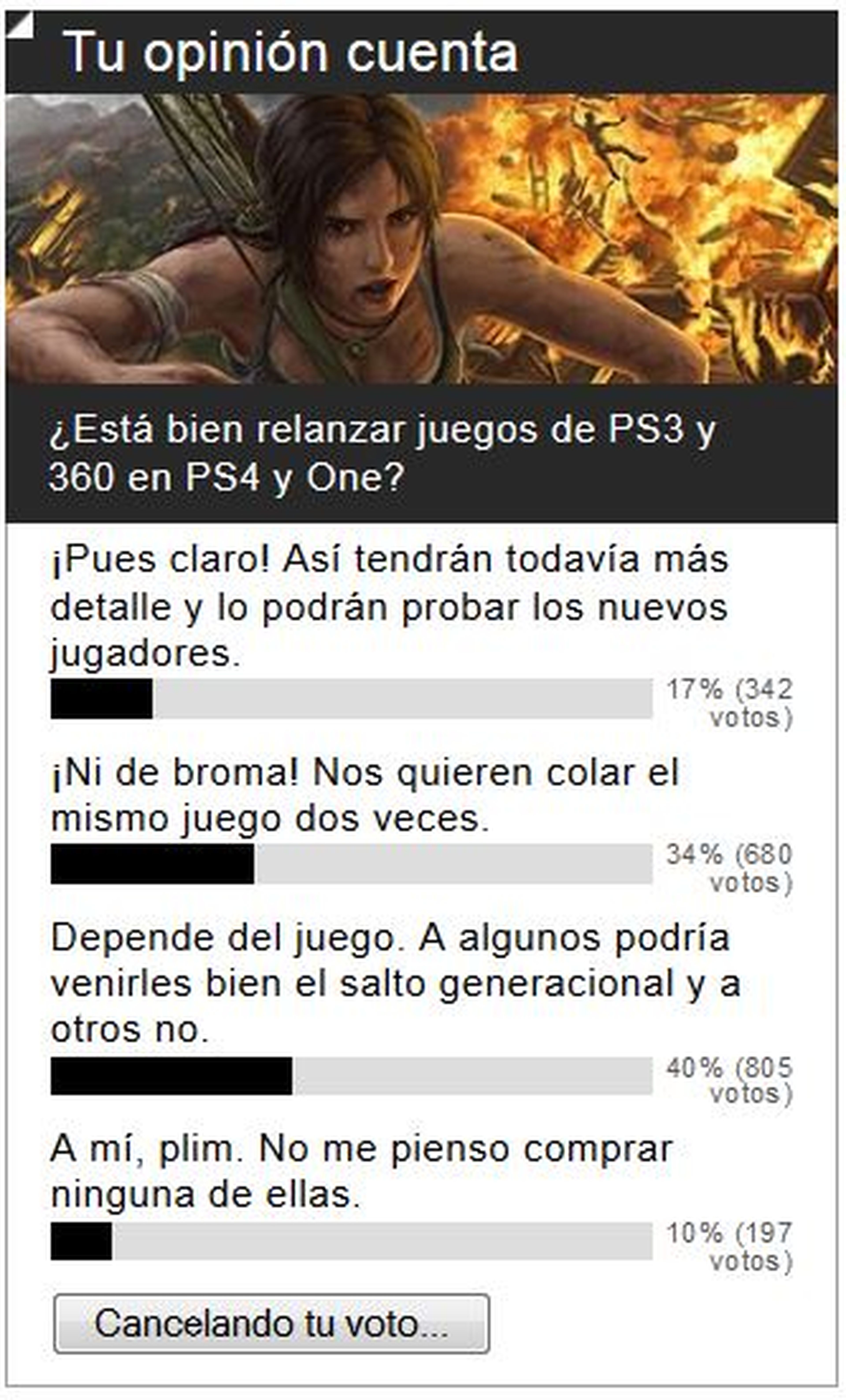 Encuesta: Reediciones para PS4 y One, bien según qué juego