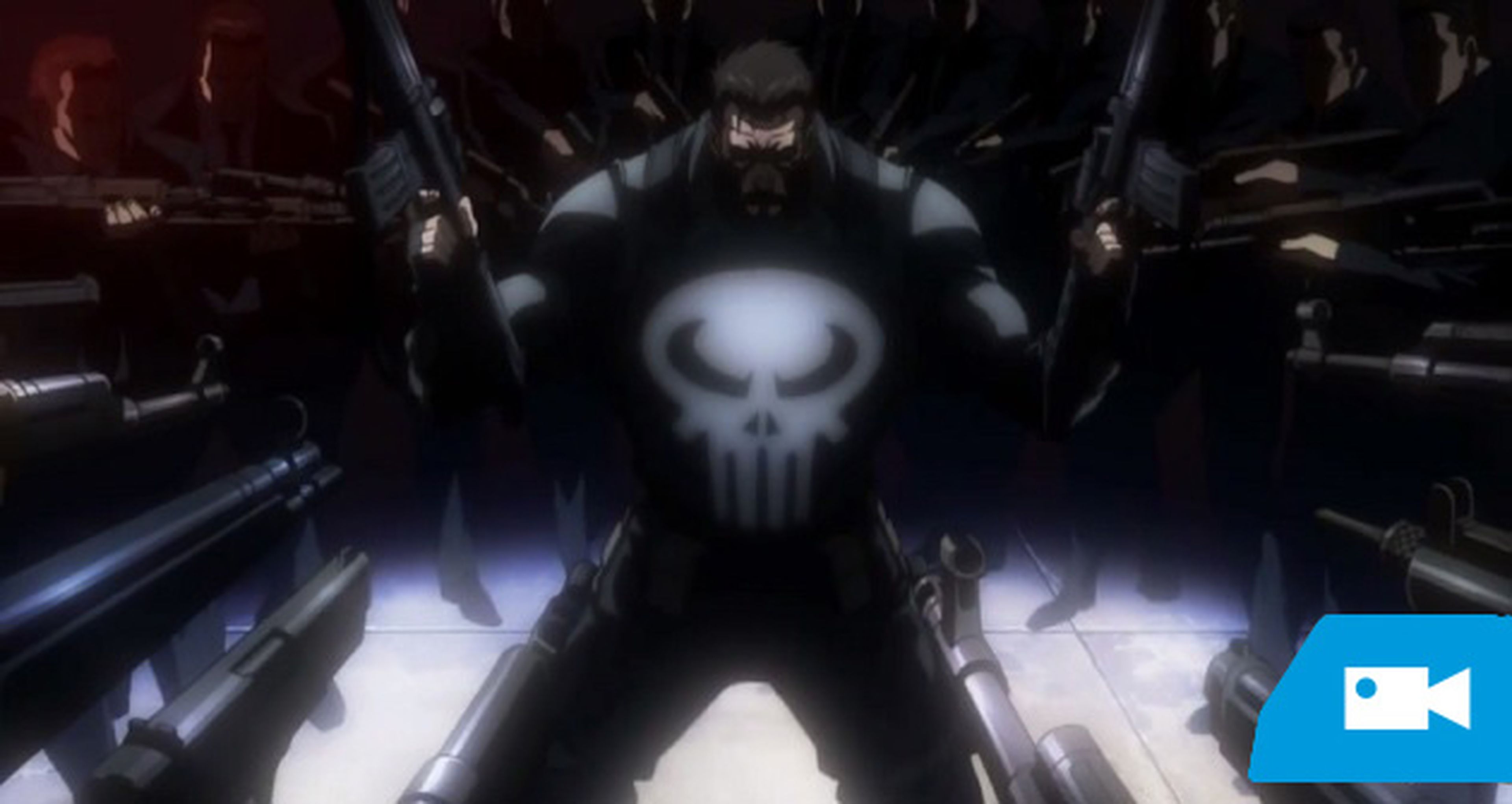 La Viuda Negra y El Castigador, cara a cara en un anime