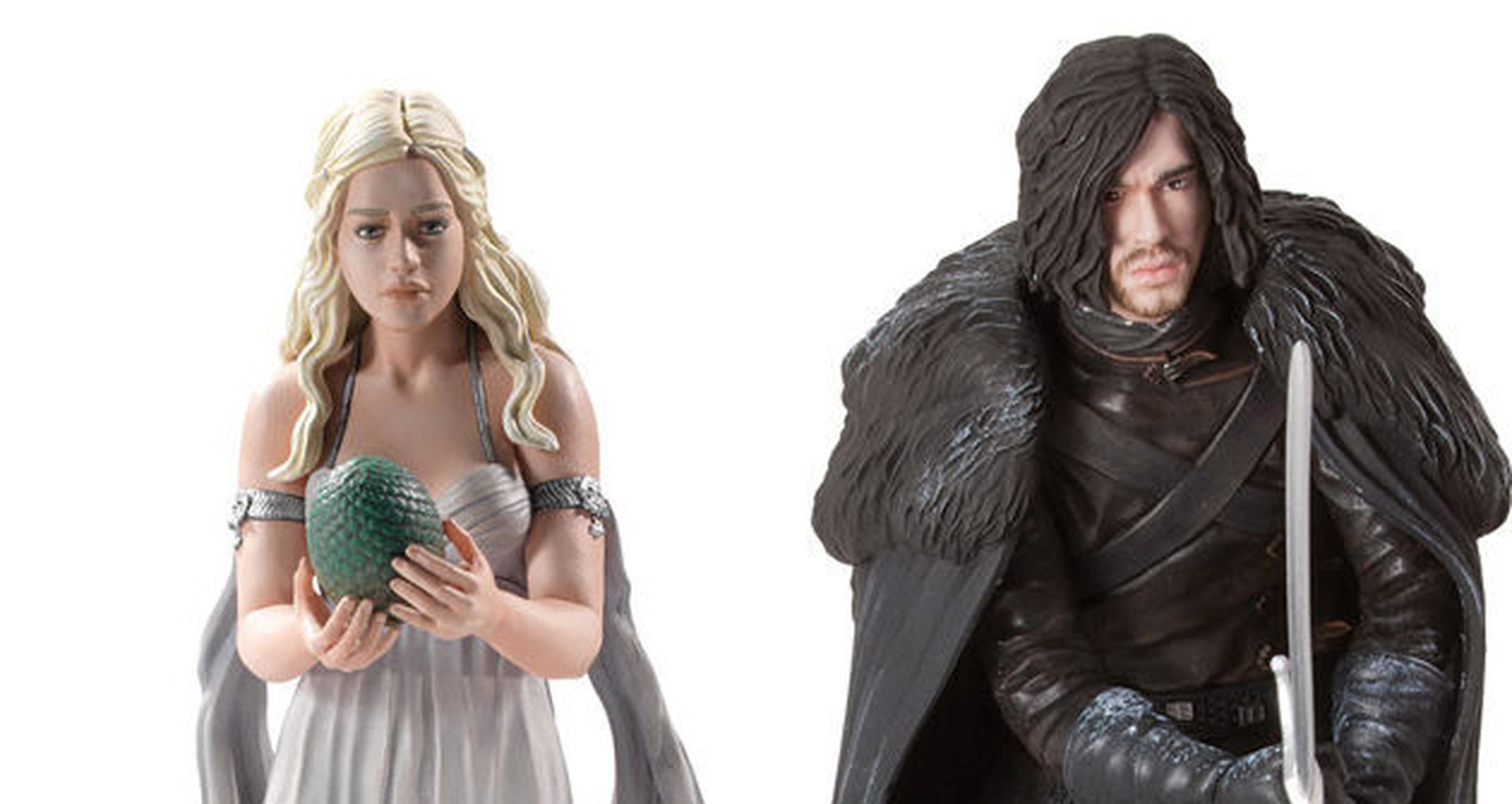 Estatuas de Jon Nieve y Daenerys Targayren
