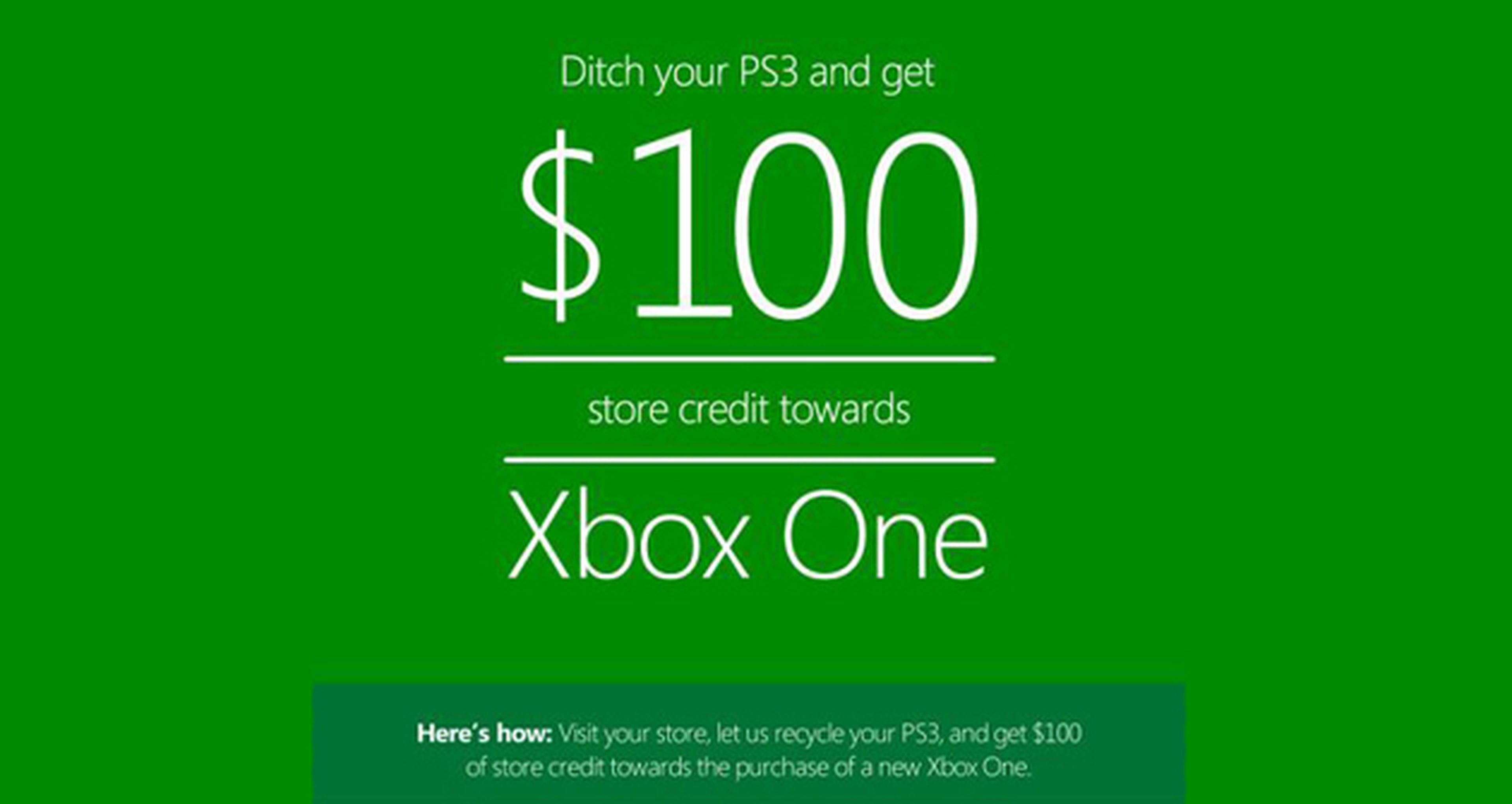 Microsoft ofrece 100$ de descuento si entregas tu PS3