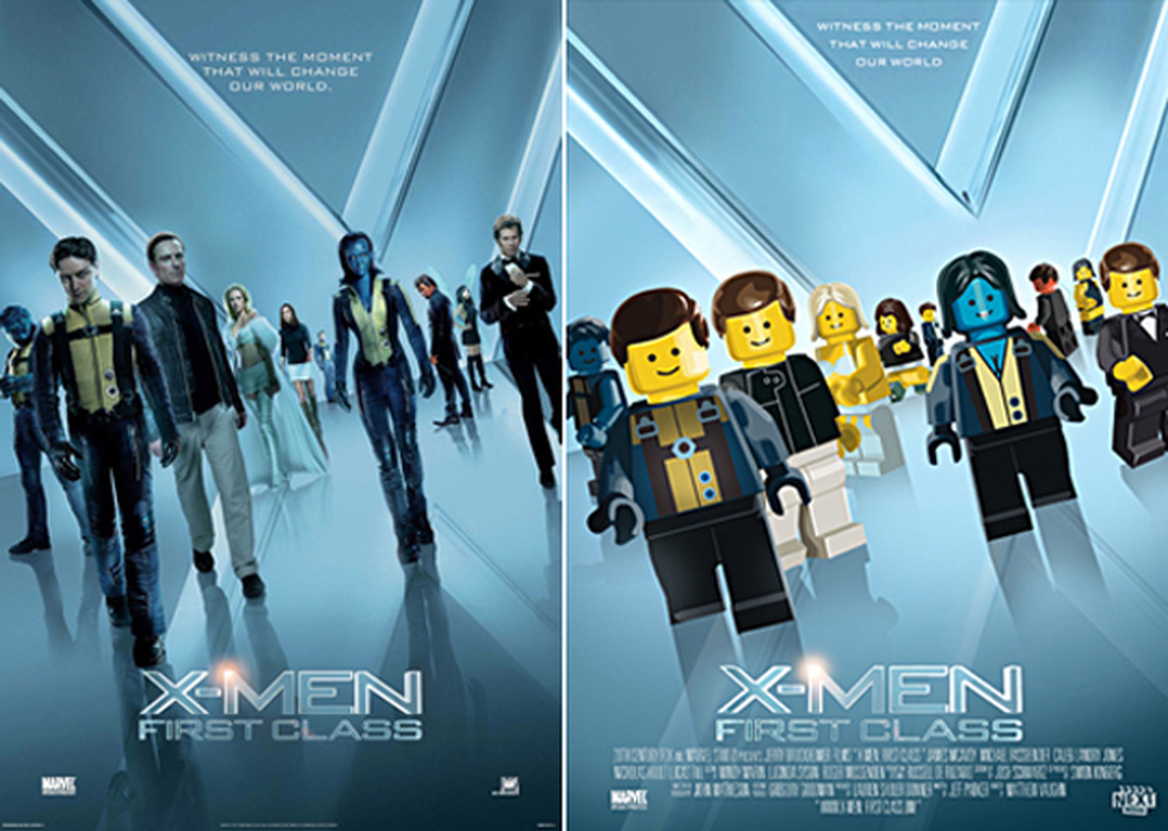 Carteles de películas recreados con LEGO