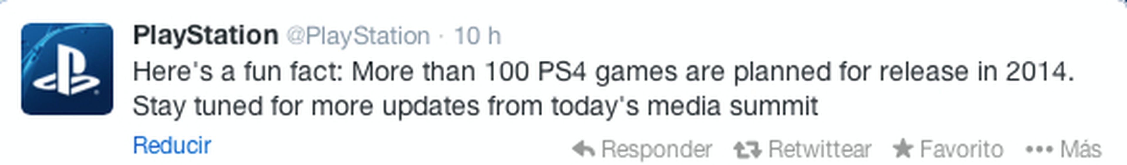 PS4 recibirá más de 100 juegos a lo largo de 2014