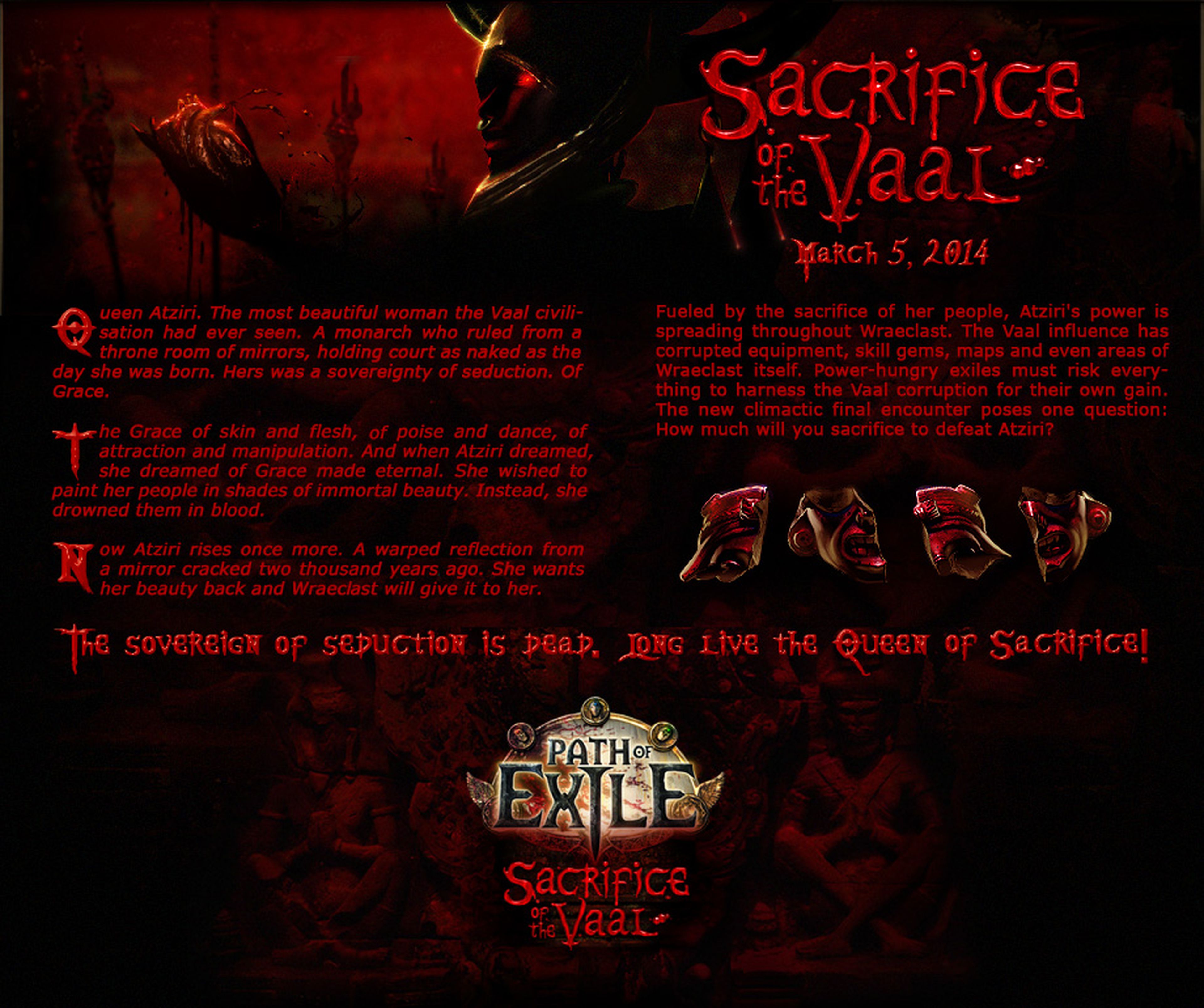 Sacrifice of the Vaal, la primera expansión de Path of Exile