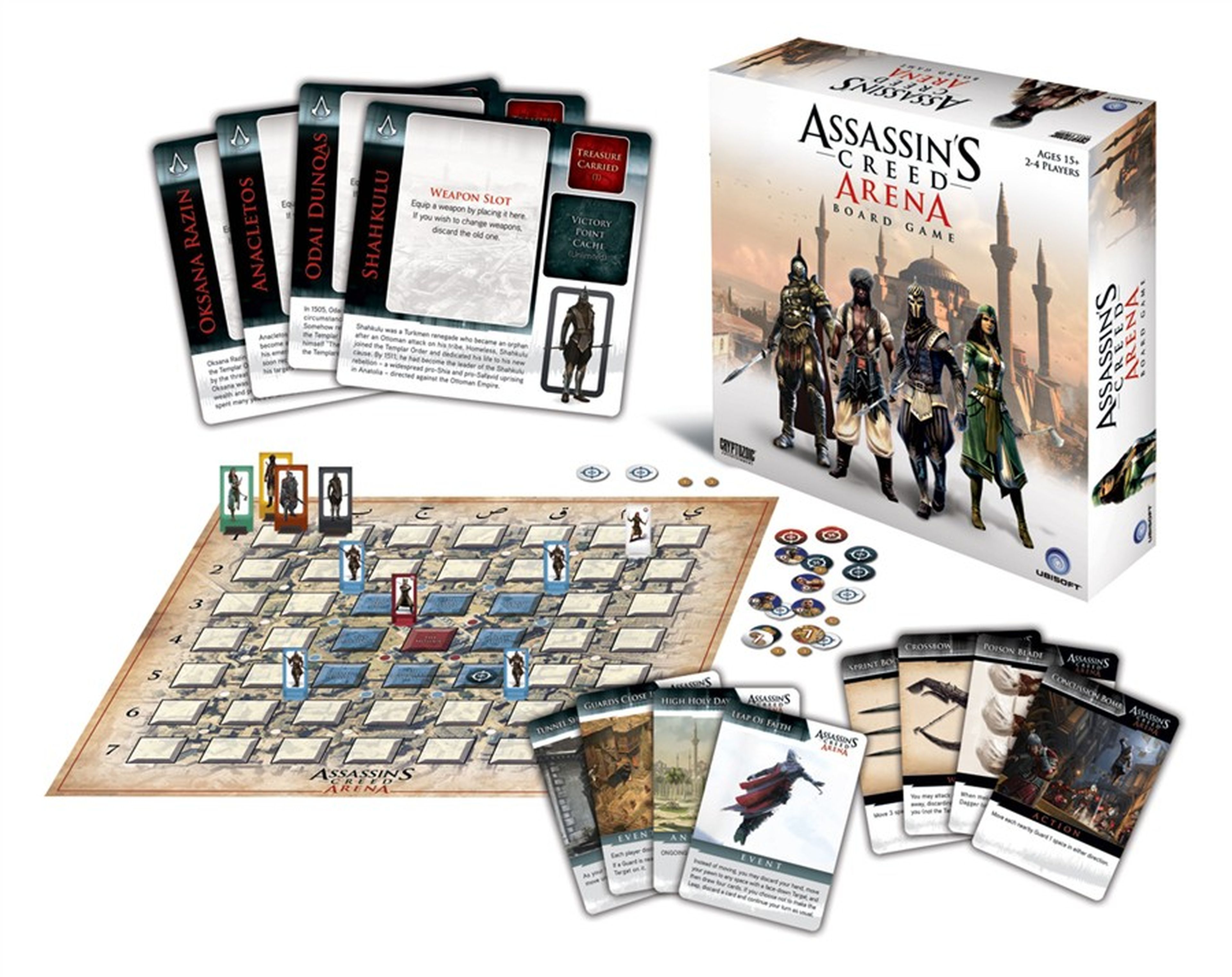 Assassin's Creed Arena, el nuevo juego de tablero de AC