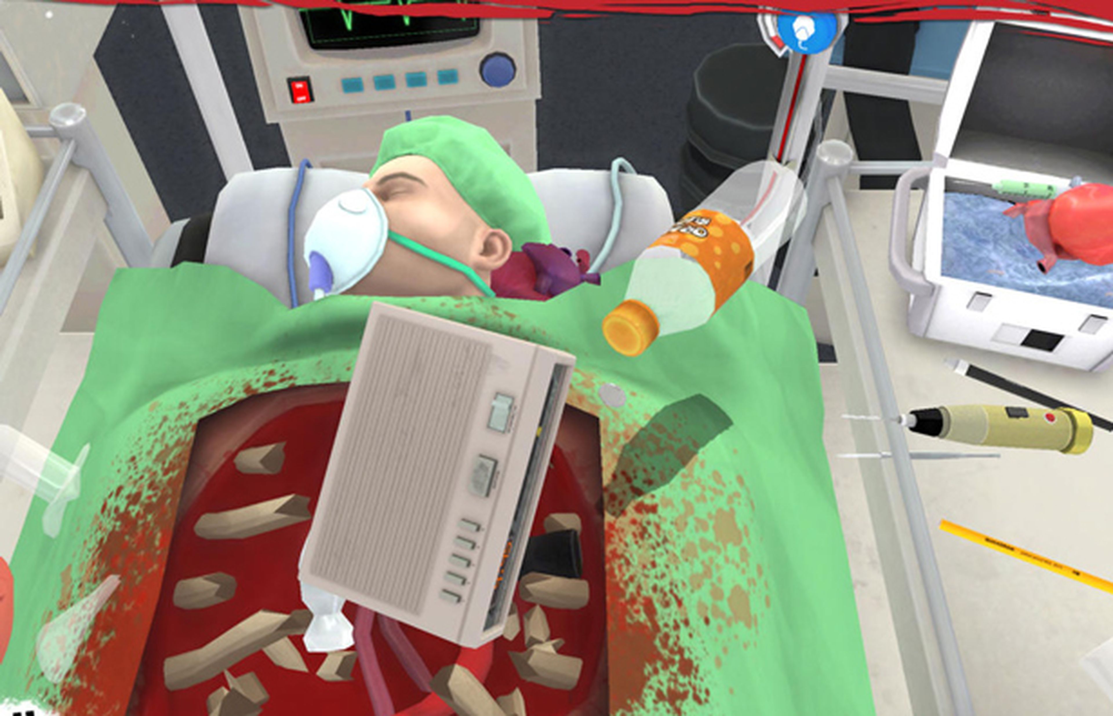 Surgeon Simulator para iPad. ¡Un simulador de cirujano!