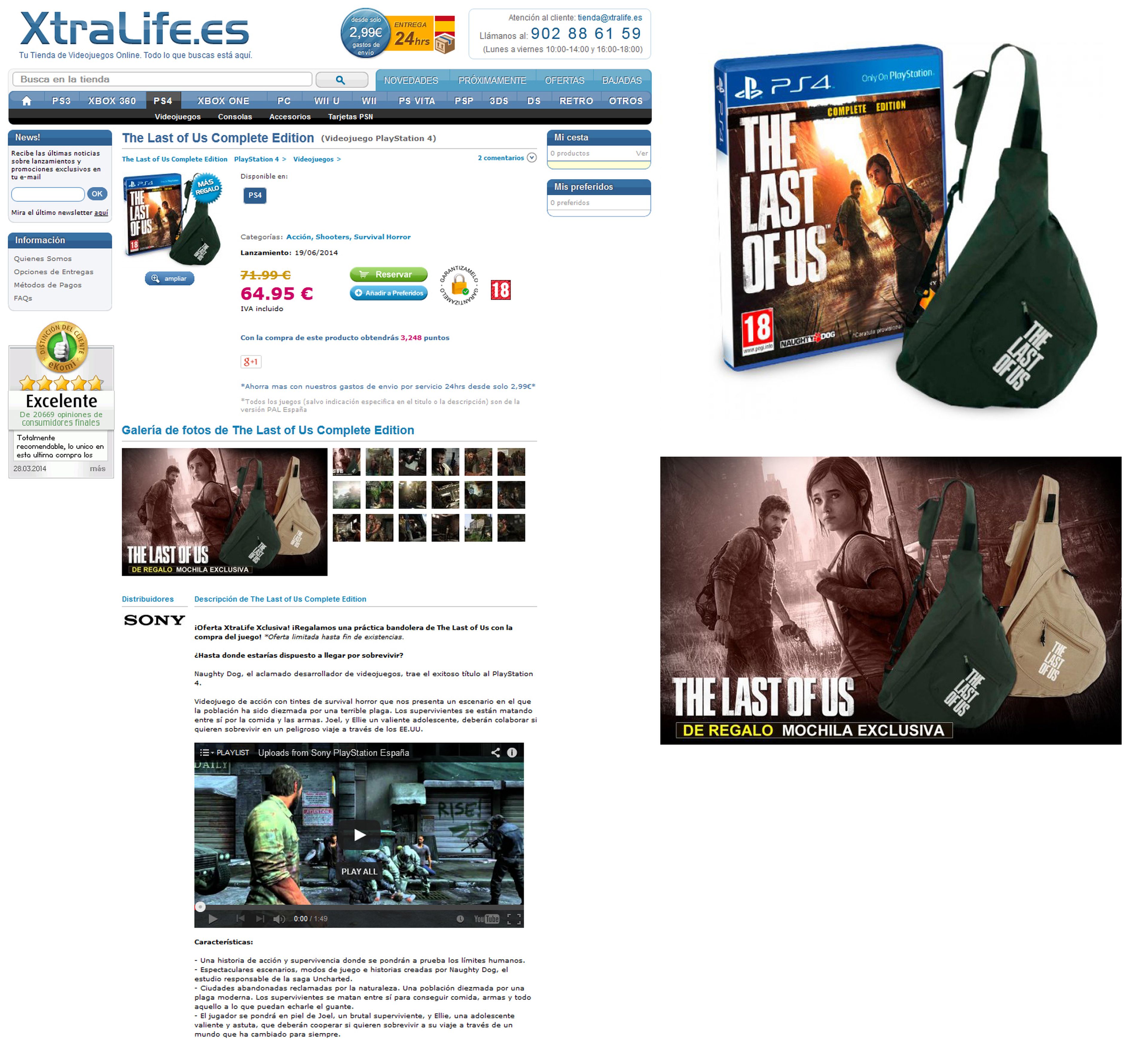 The Last of Us en PS4 filtrado en una web española