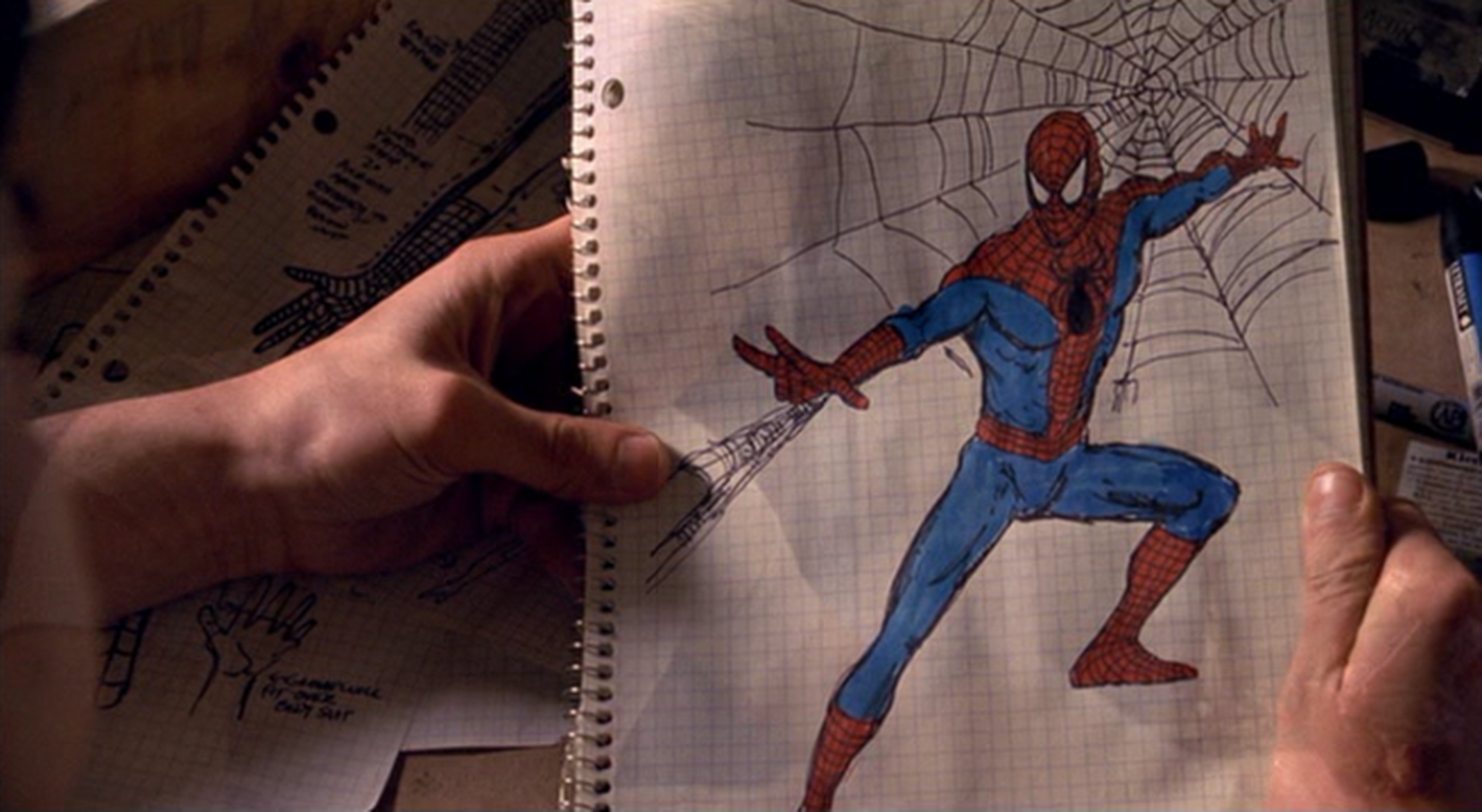 Человек паук какая последовательность. Человек паук 2002 Питер Паркер. Питер Паркер человек паук рисунок. Рисунок Питера Паркера человек паук 2002. Питер Паркер человек паук из 1 части.