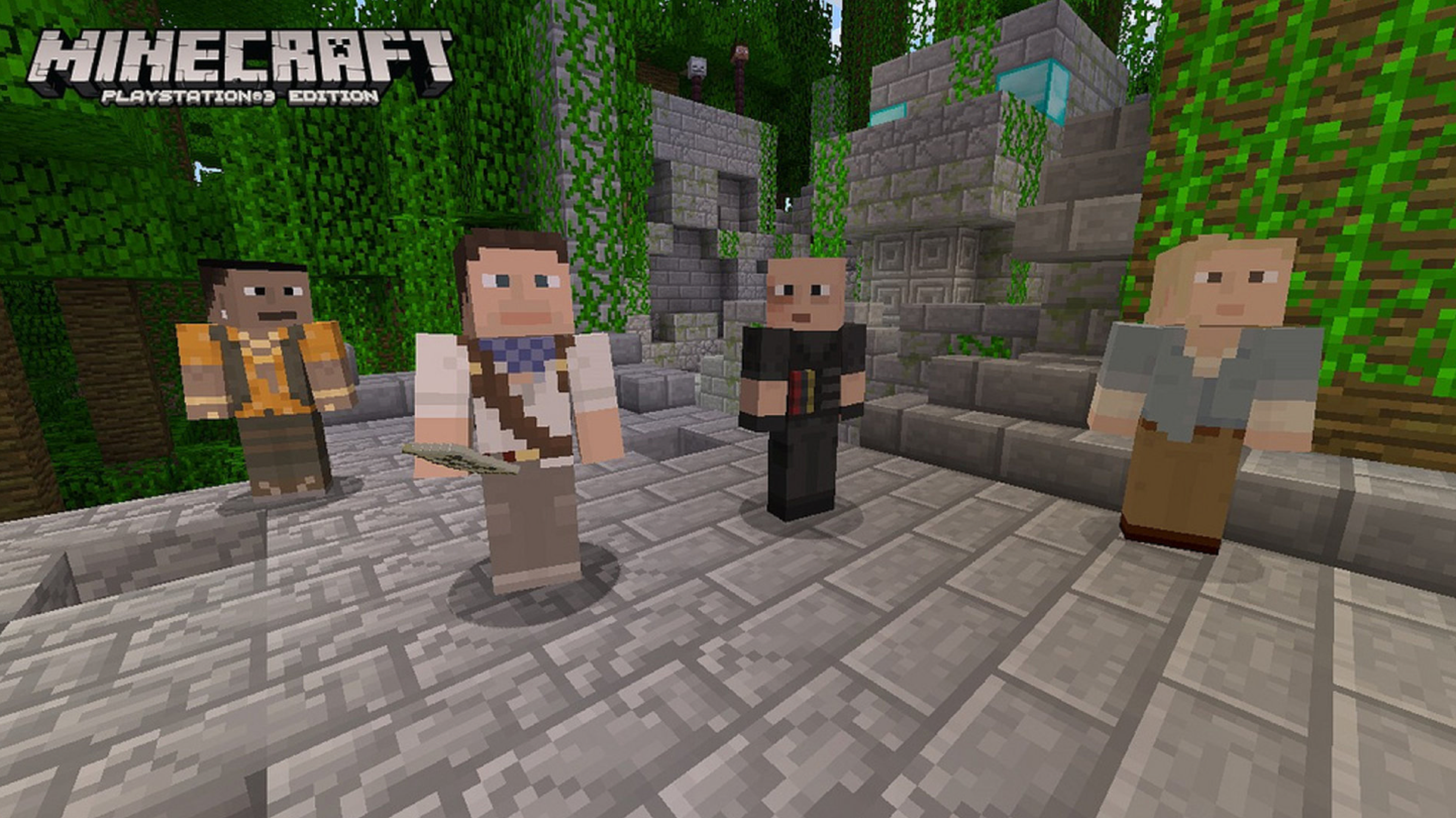 Minecraft se actualiza con personajes de PS3