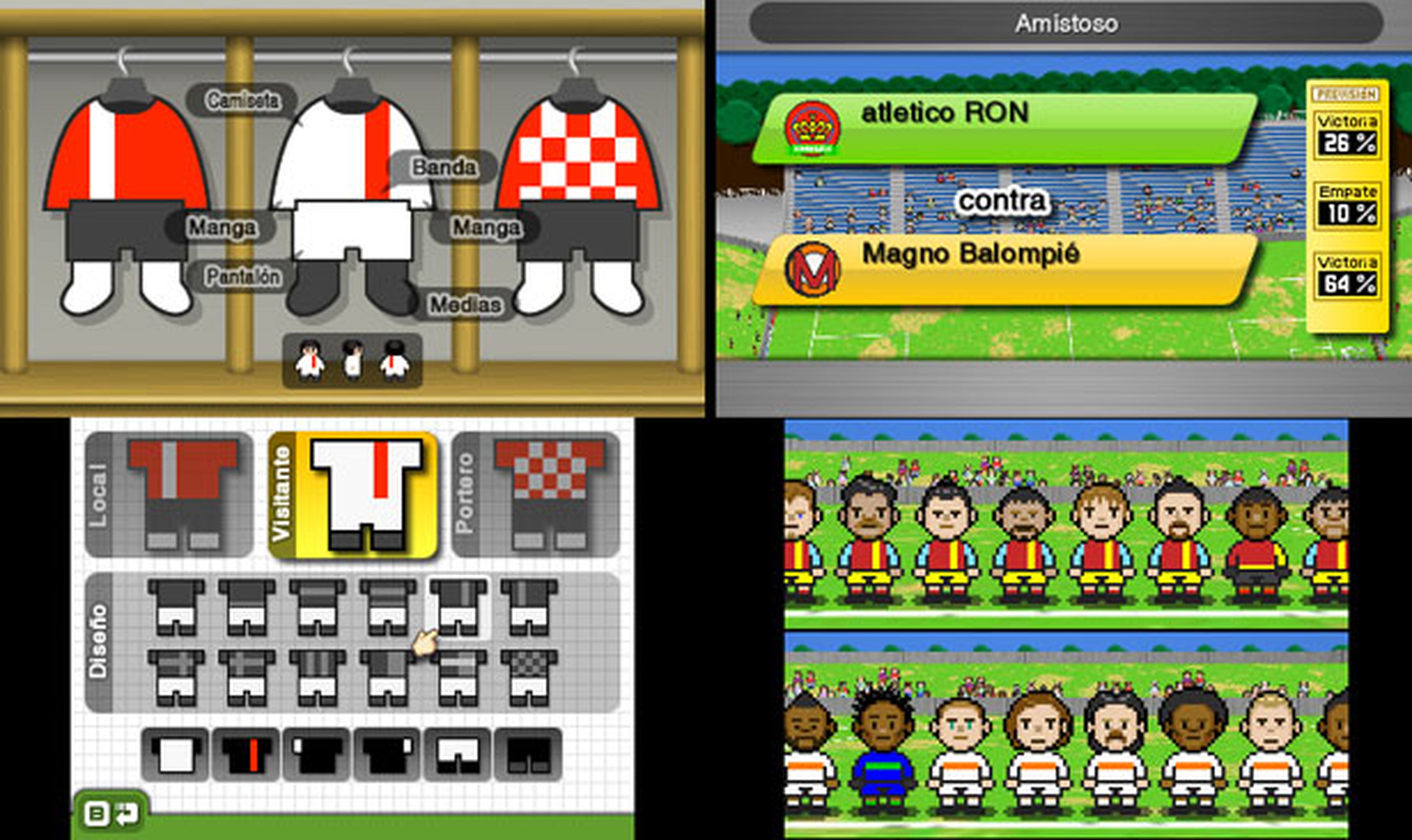 Análisis de Nintendo Pocket Football Club para 3DS