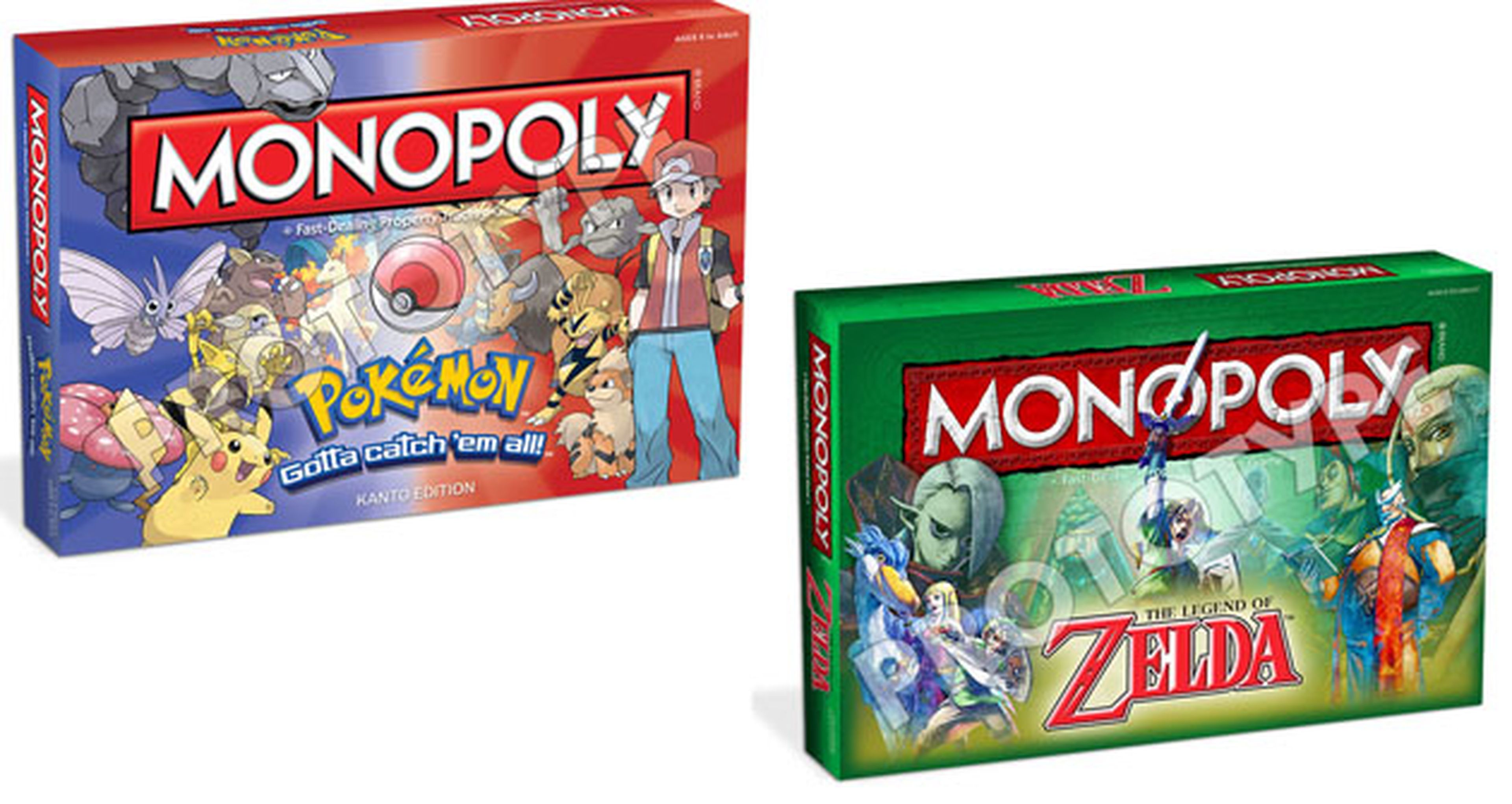 Así son los Monopoly de Pokémon y Zelda