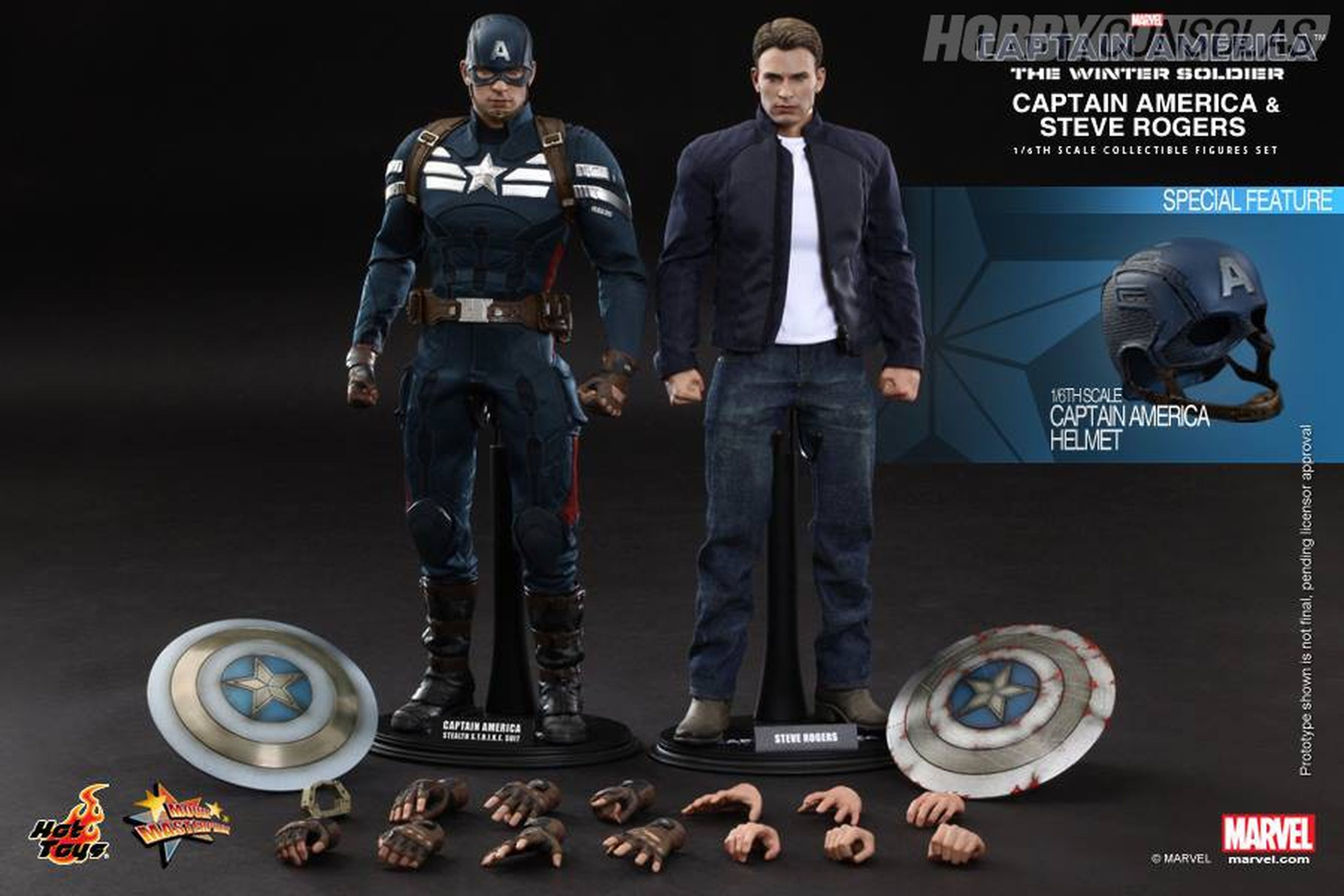Capitán América en uniforme de S.T.R.Y.K.E. de Hot Toys