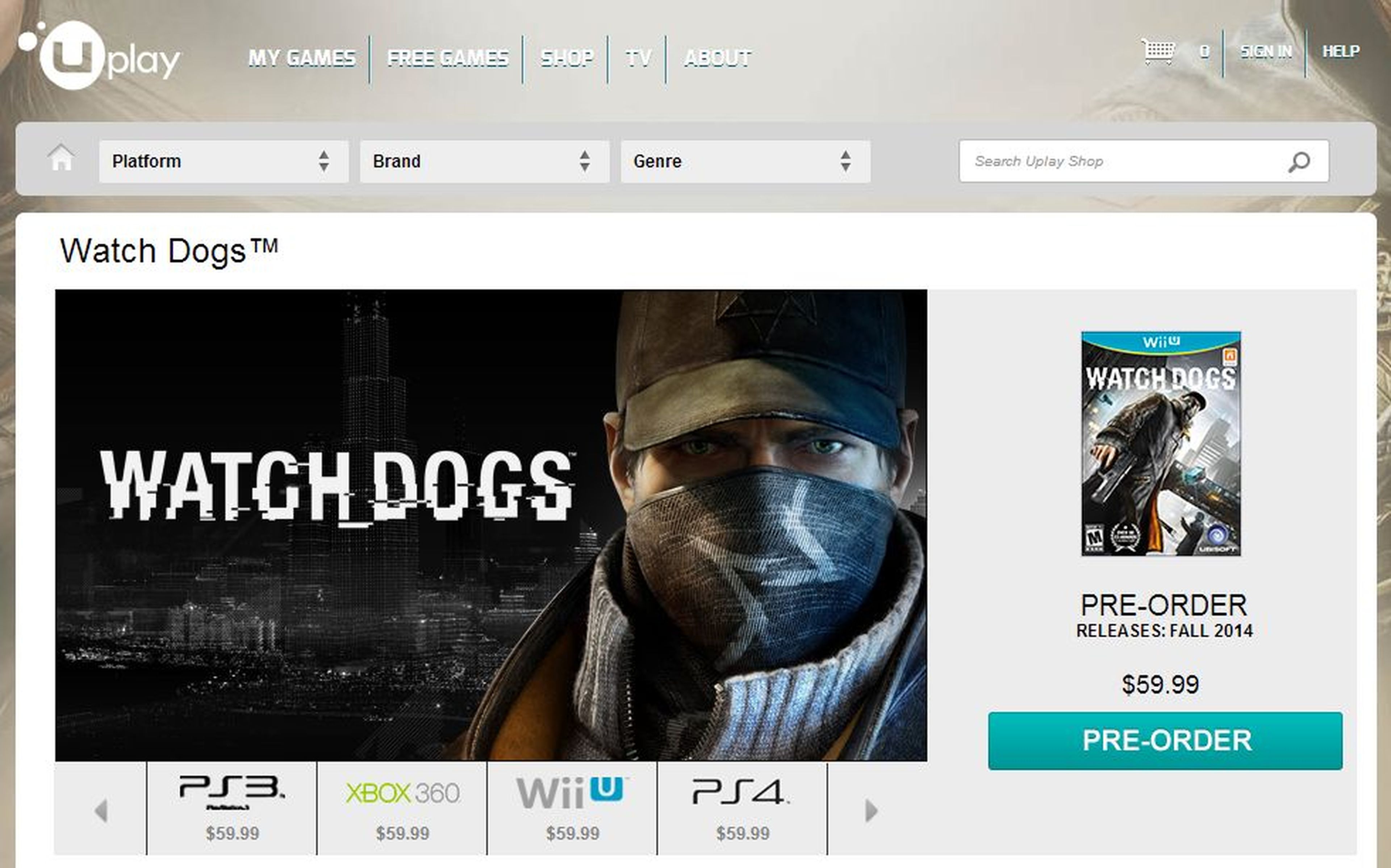 La versión de Watch Dogs para Wii U podría llegar en otoño