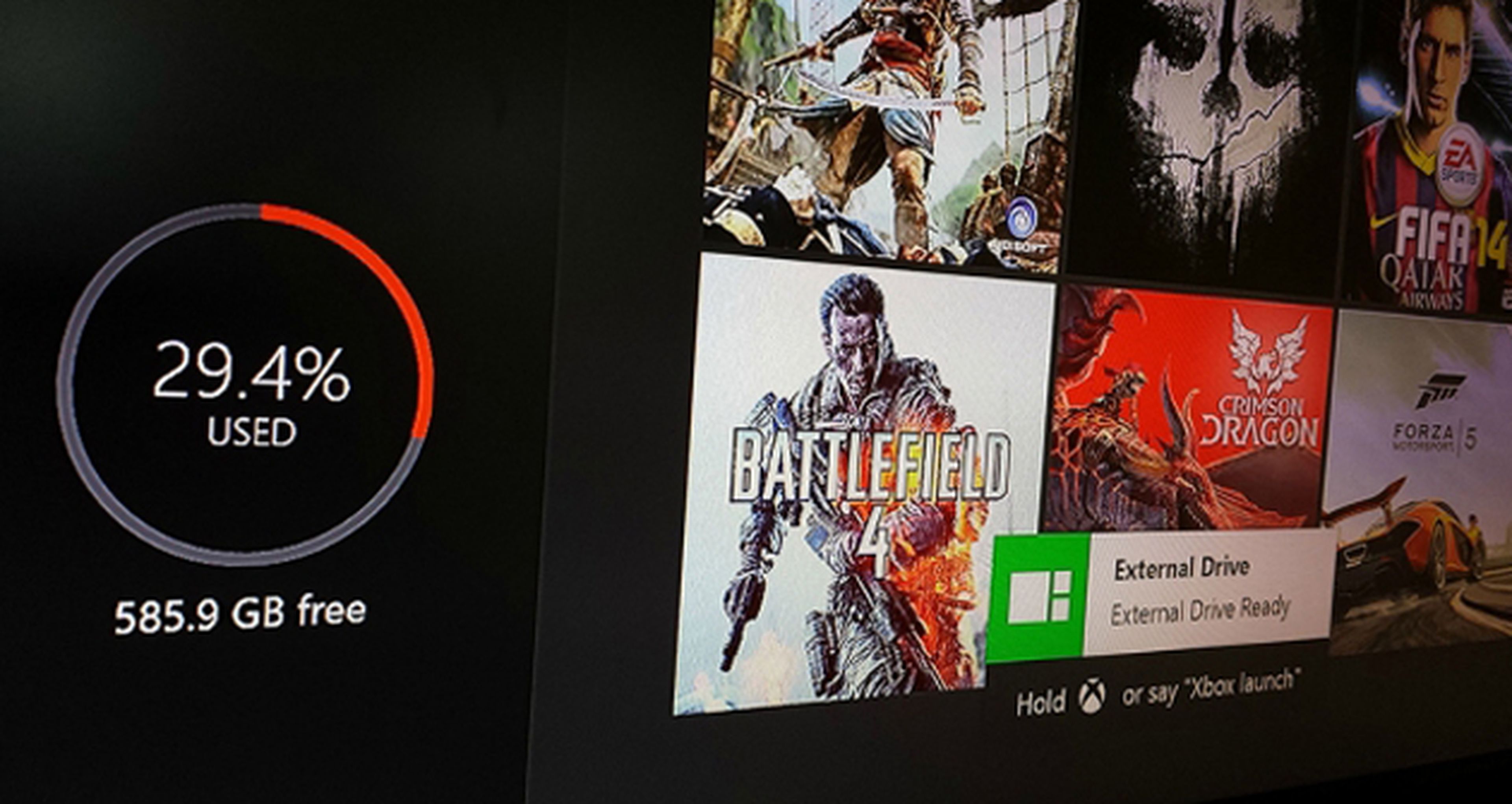 El almacenamiento externo de Xbox One cada vez más cerca