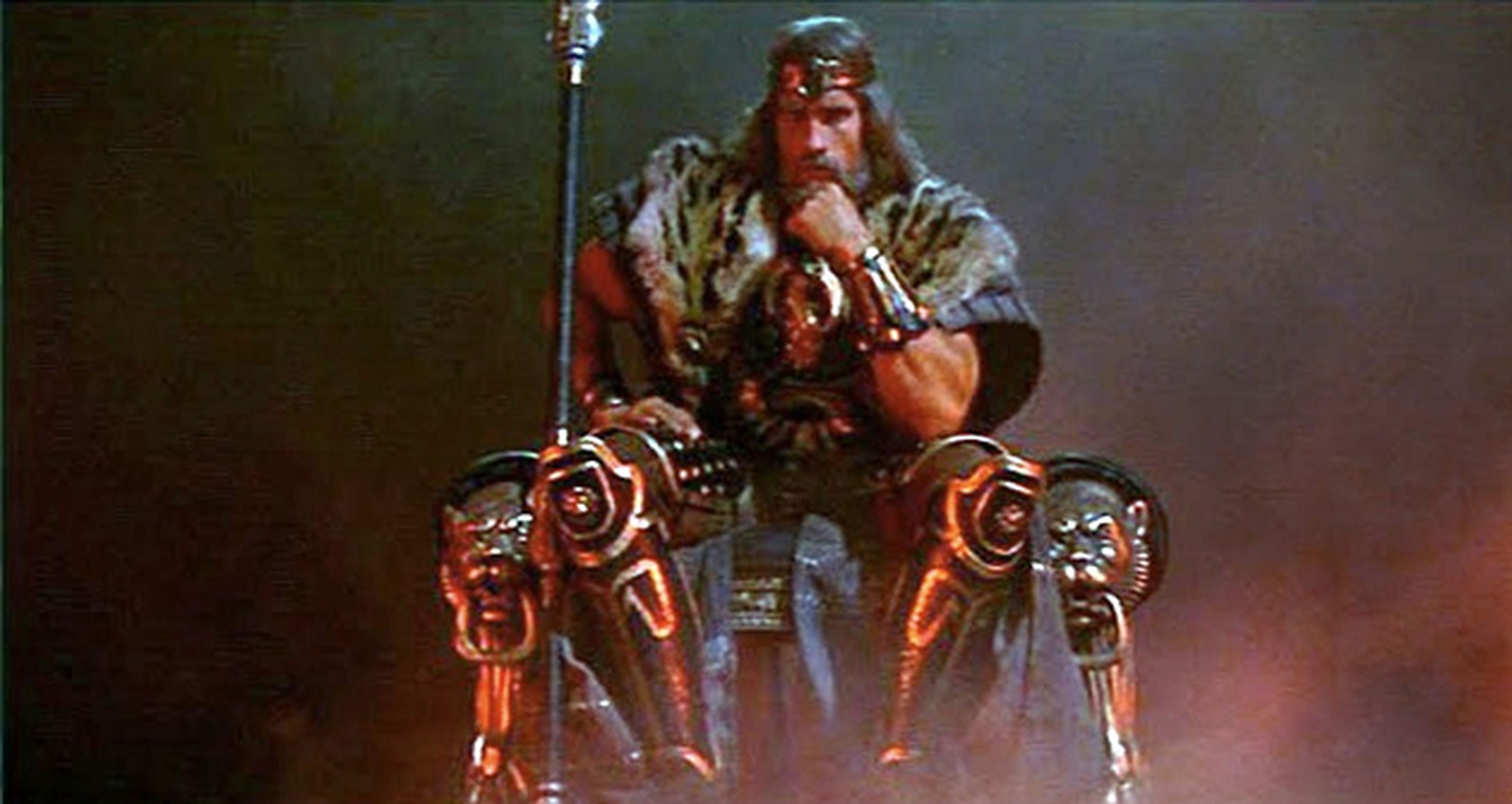 ¡Schwarzenegger en el cartel de The Legend of Conan!