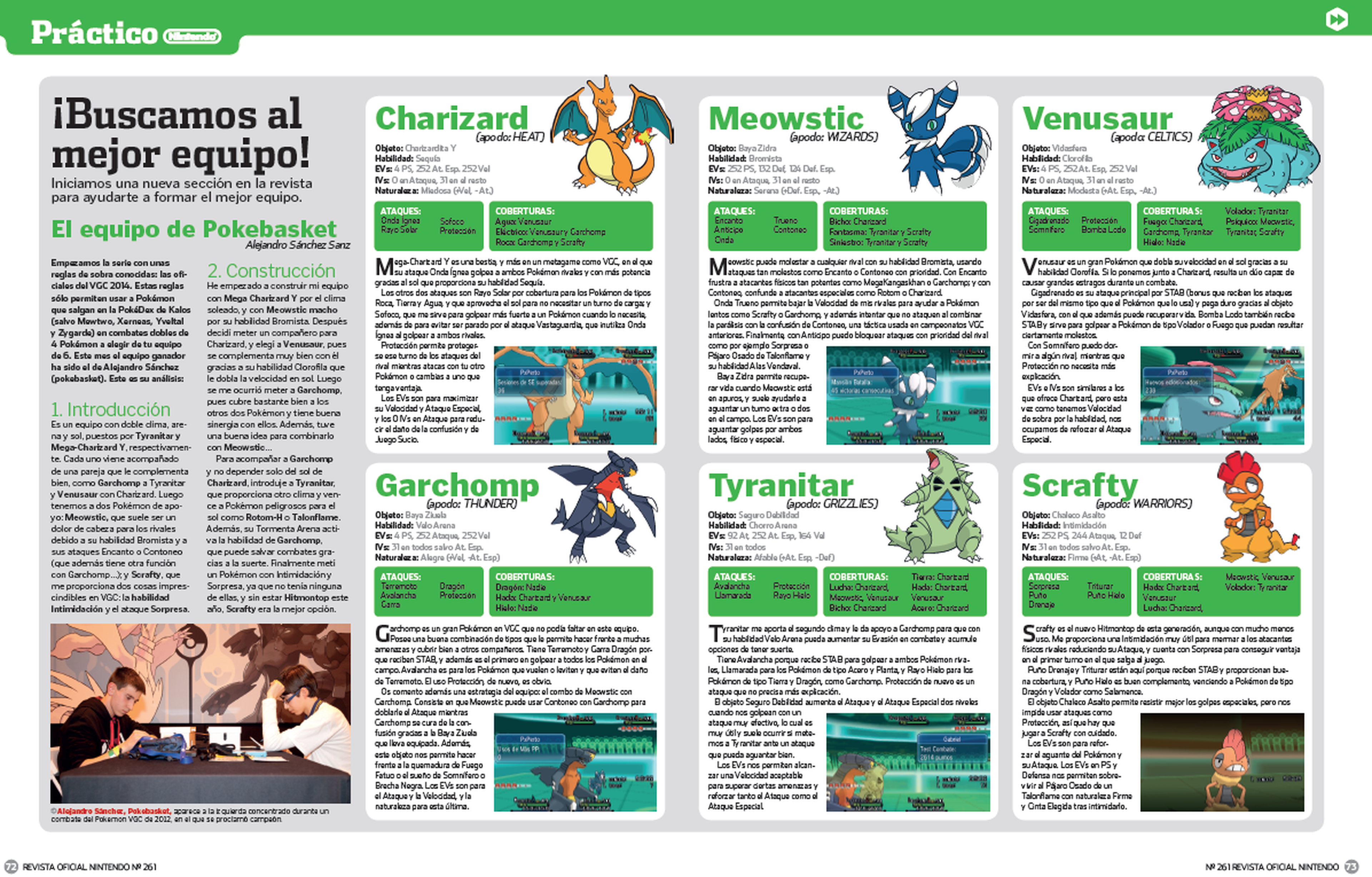 Revista Oficial Nintendo y Pokéxperto buscan el mejor equipo Pokémon