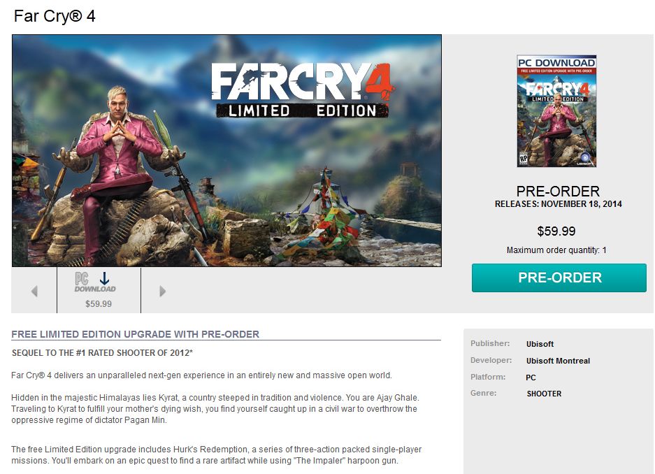 Far Cry 4 Купить Ключ Uplay