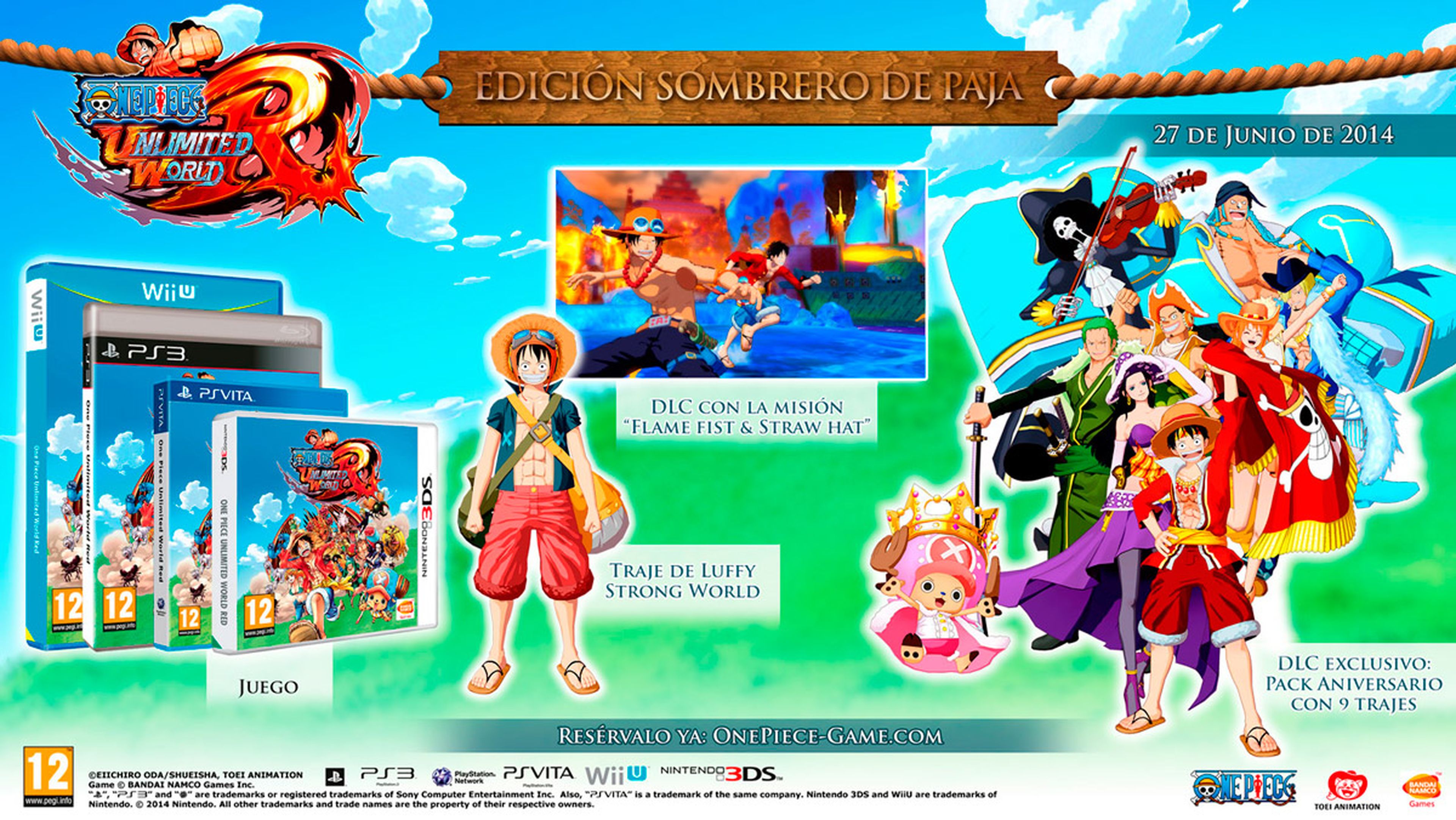 DLC exclusivo con la compra de One Piece Unlimited World Red en Game