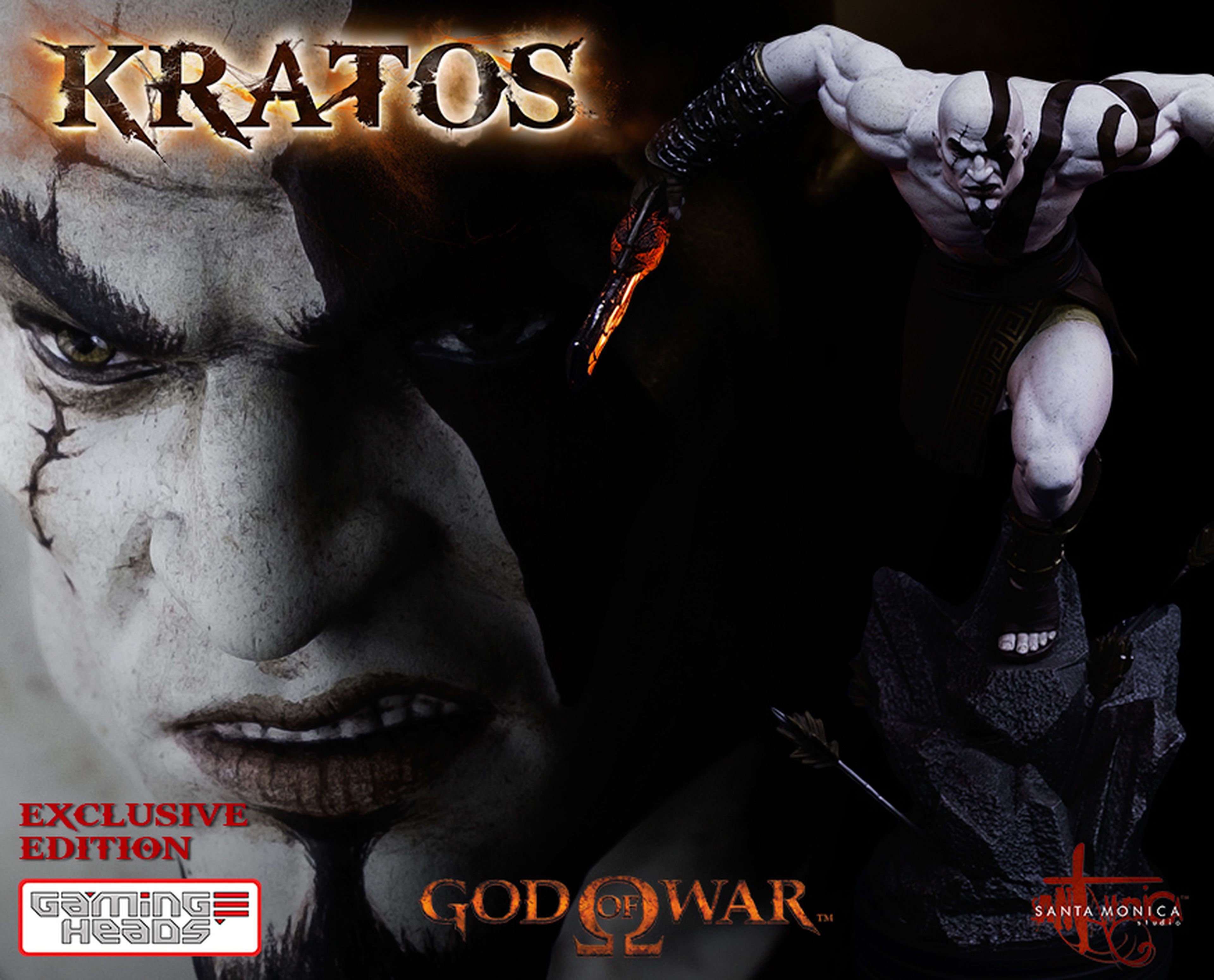 Estatua de Kratos, de Gaming Heads