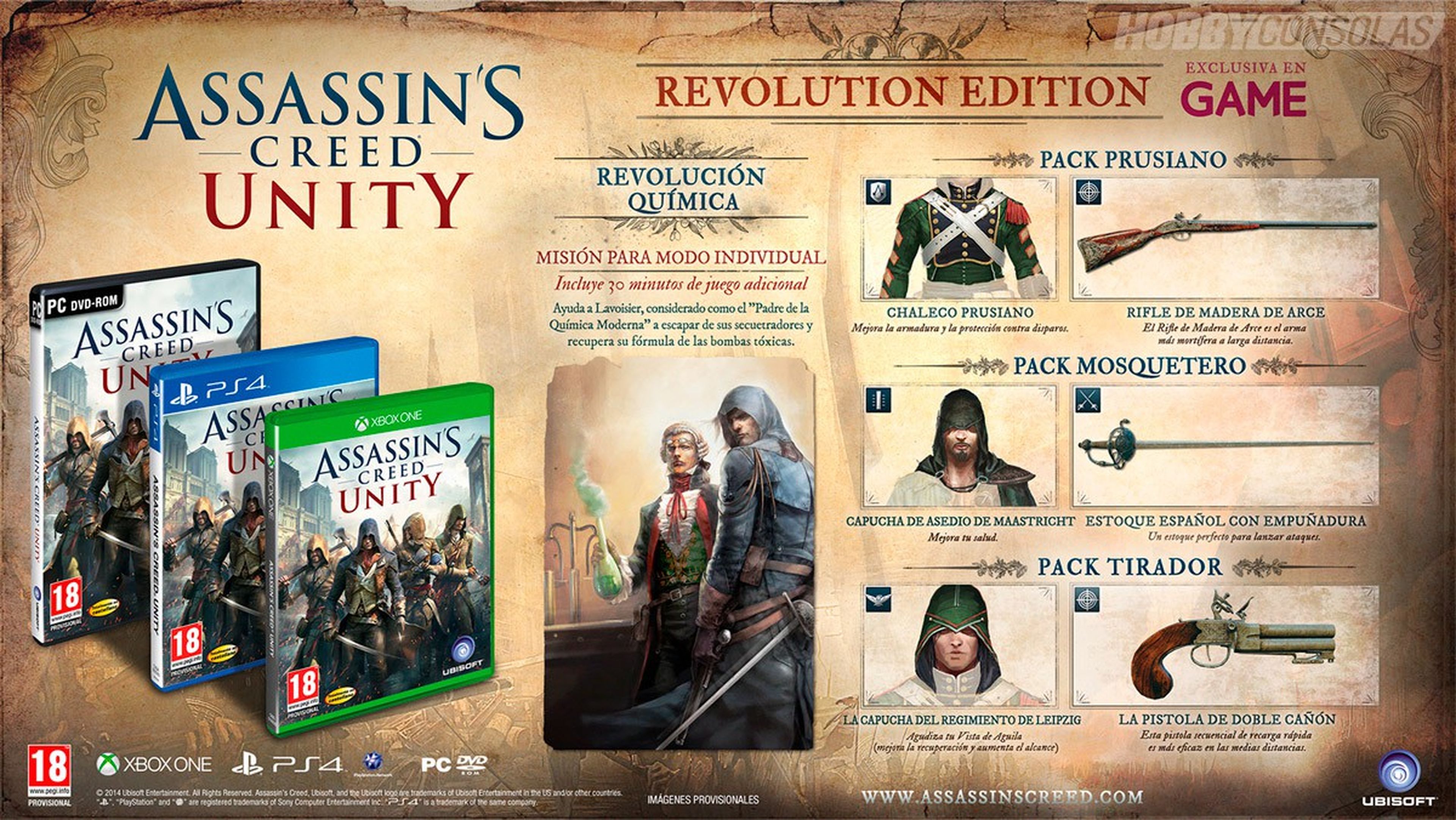 Así es la edición exclusiva de Assassin's Creed Unity en Game