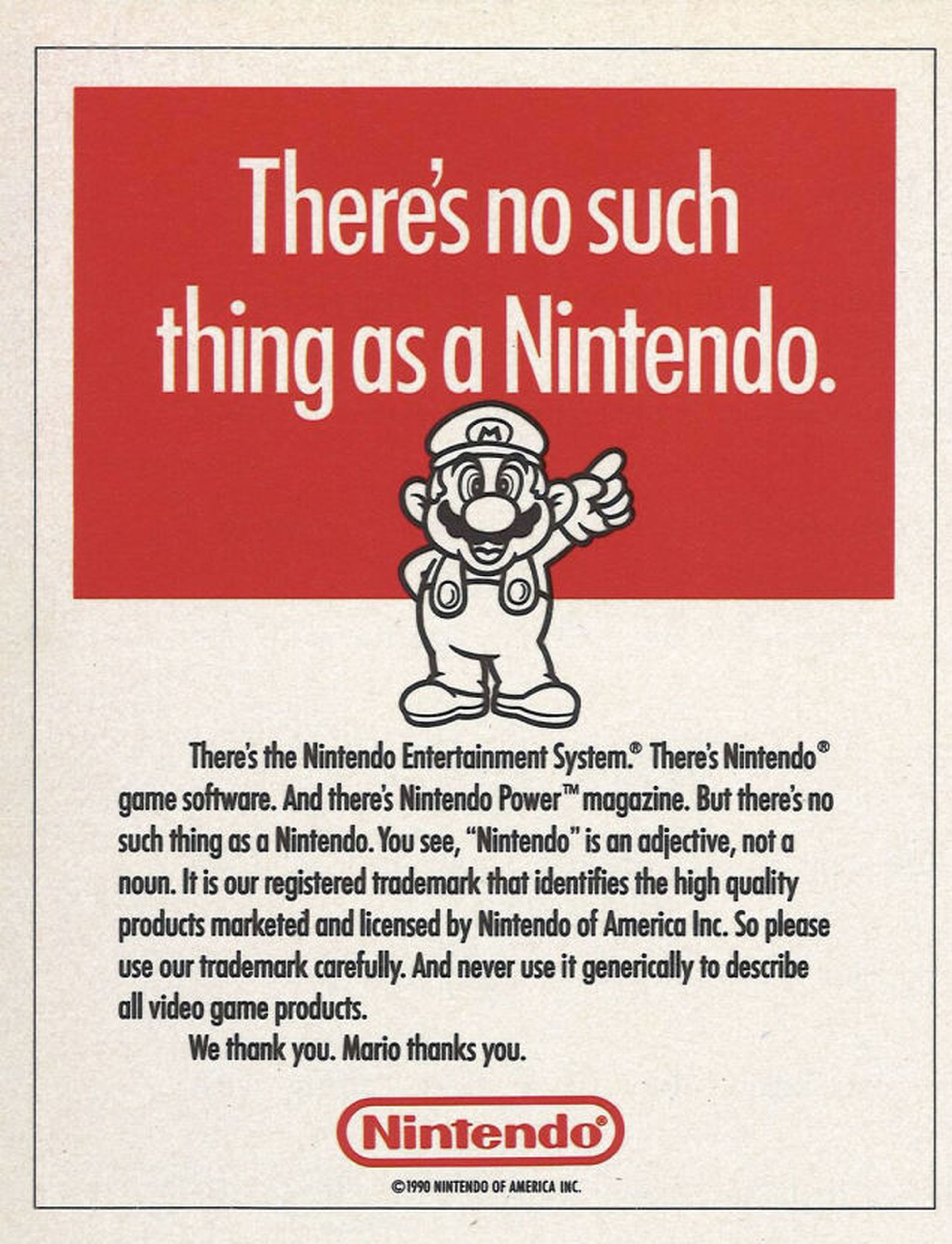 "Nintendo es un adjetivo, no un sustantivo" ¡Vaya con el póster retro!