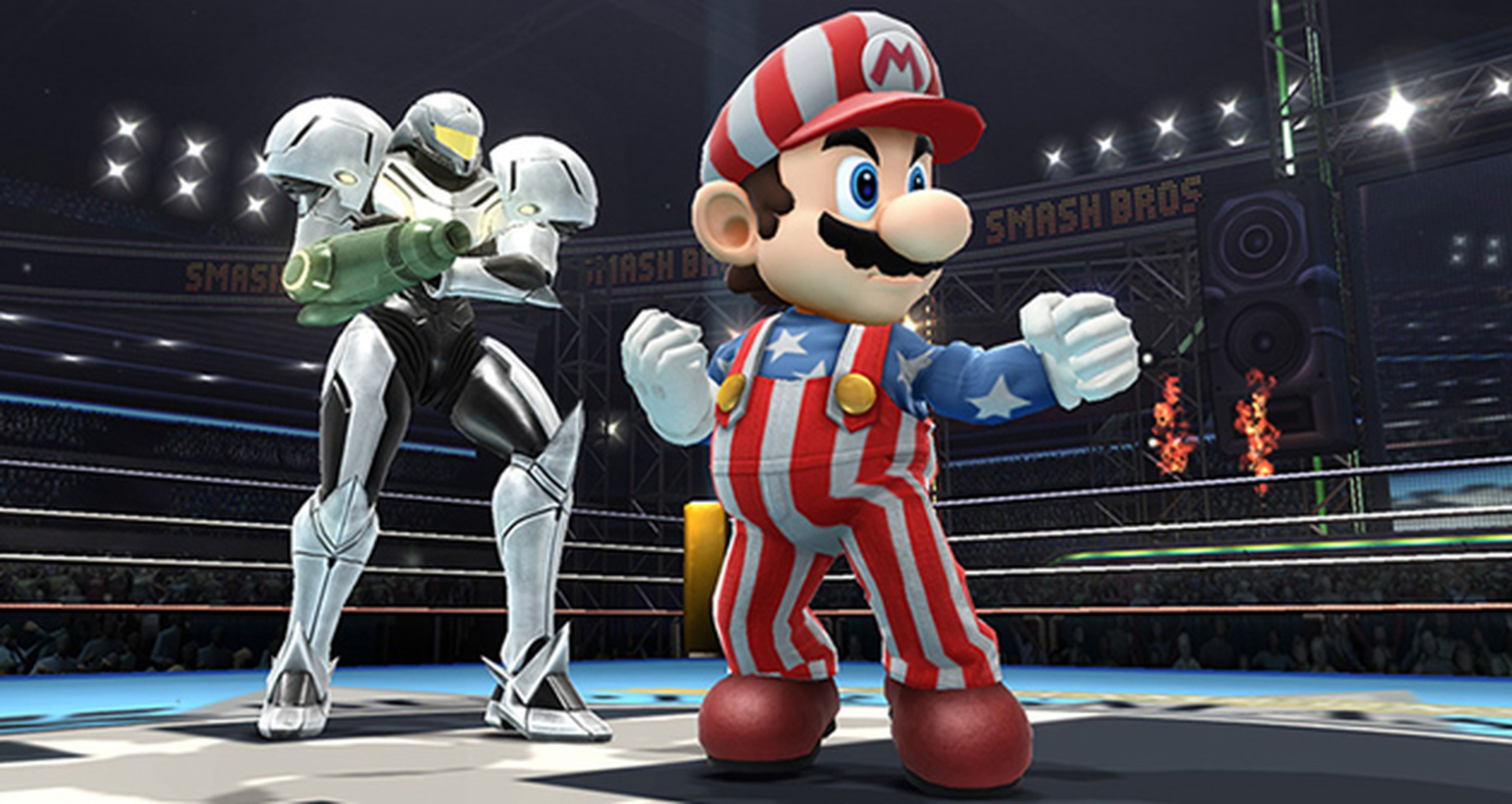 Trajes alternativos de Mario y Samus en Super Smash Bros.