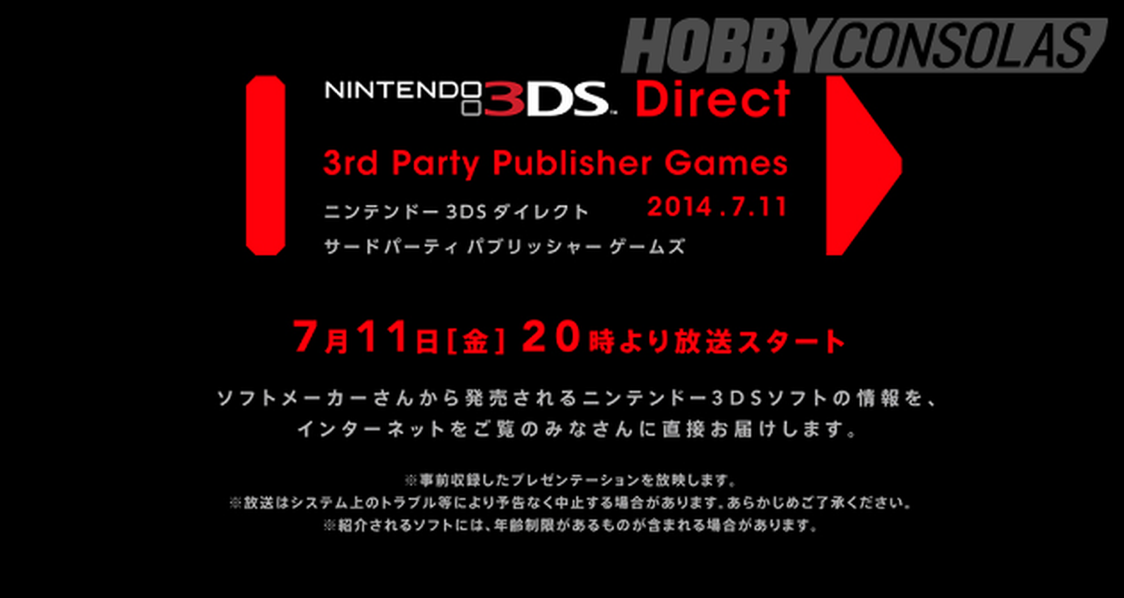 Nintendo Direct especial third party en 3DS: Síguelo aquí desde las 13:00h