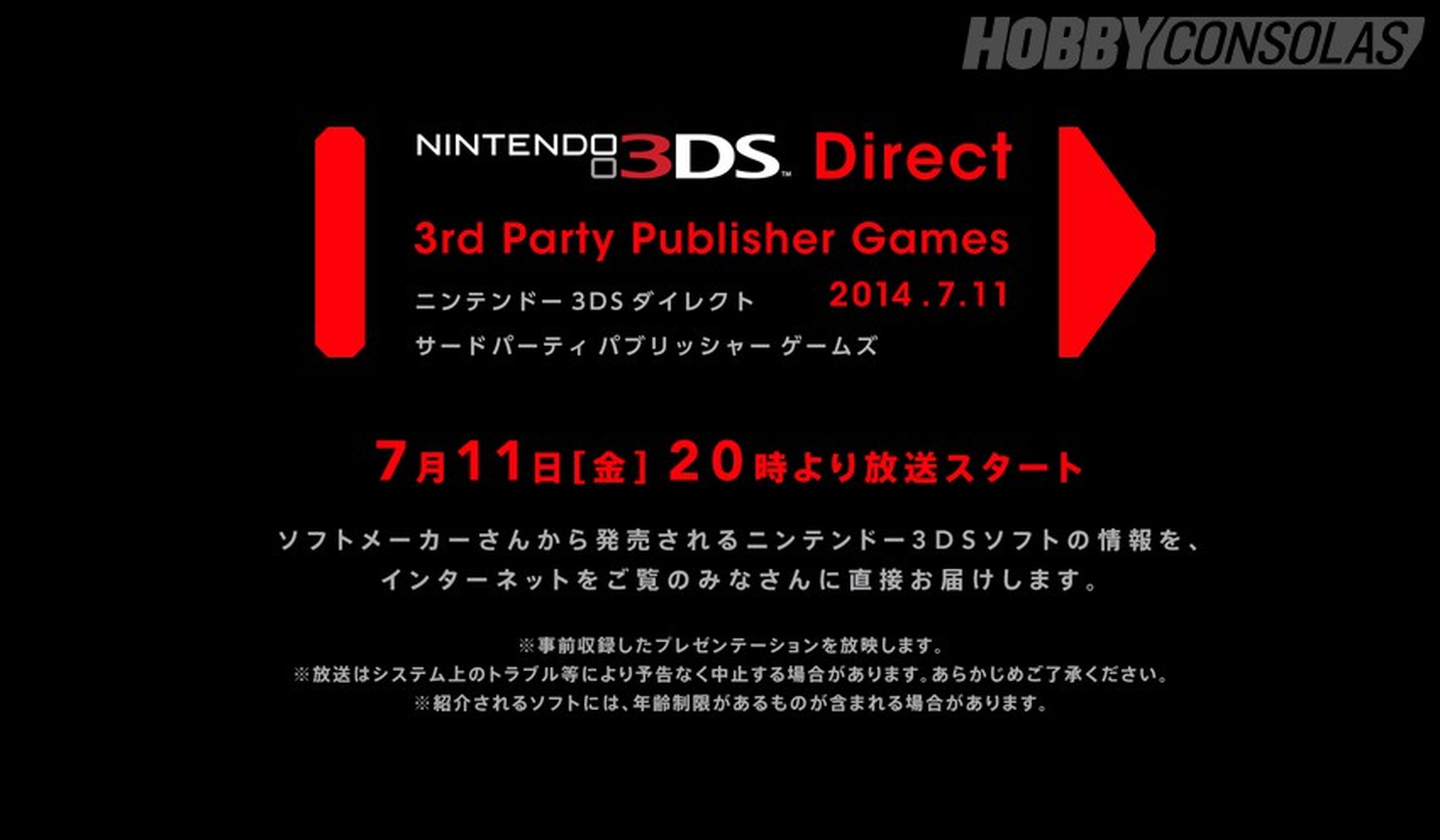 Nintendo Direct especial third party en 3DS: Síguelo aquí desde las 13:00h