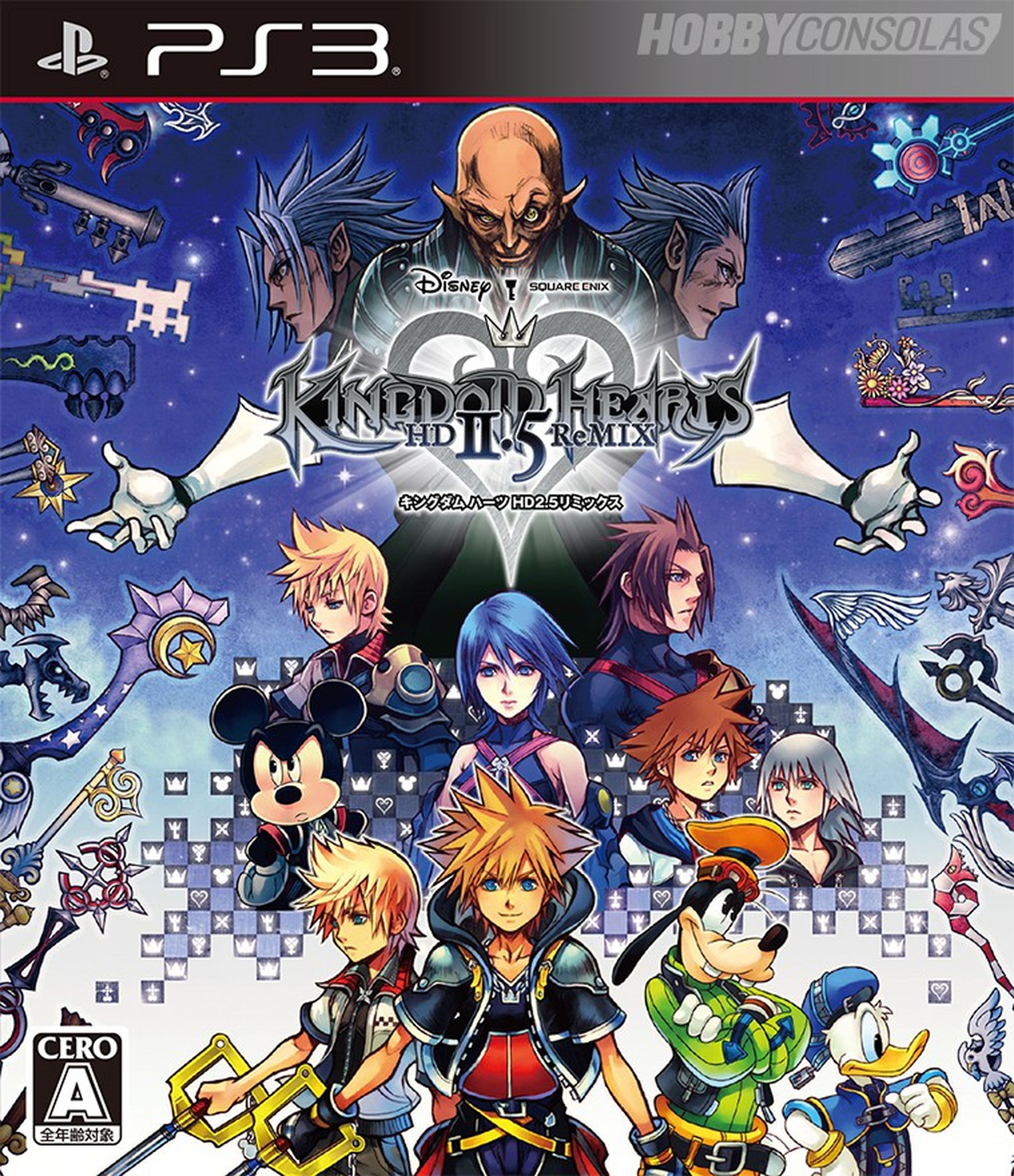 La carátula y las ediciones coleccionista de Kingdom Hearts HD 2.5 Remix