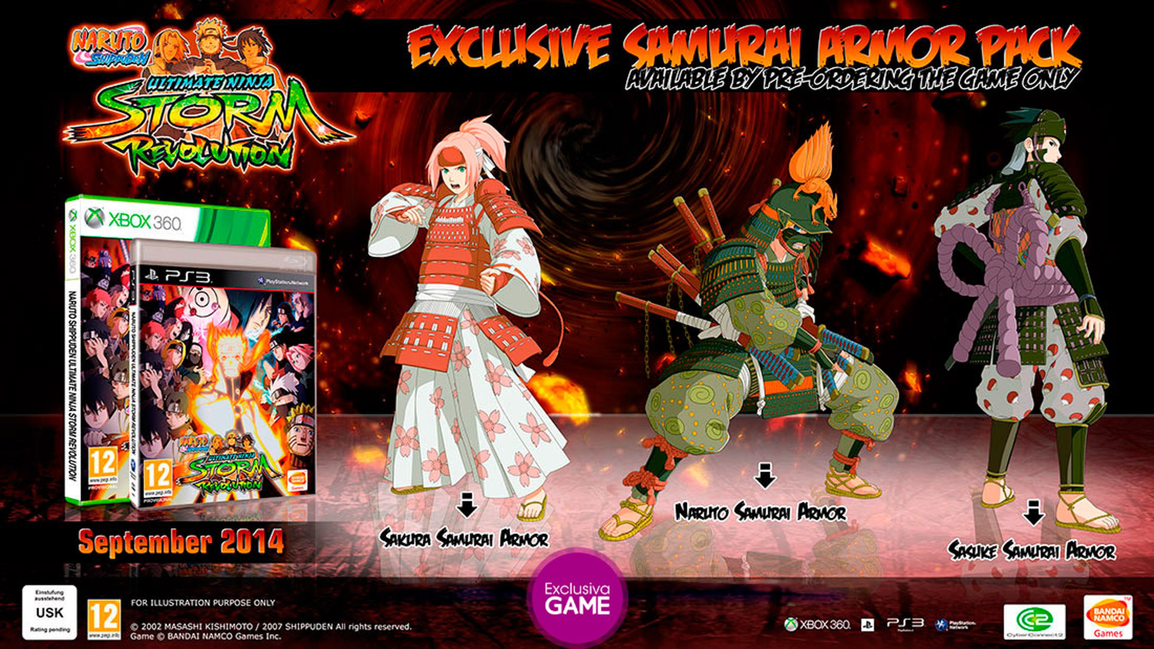 DLC exclusivo con la reserva de Naruto SUNS Revolution en Game