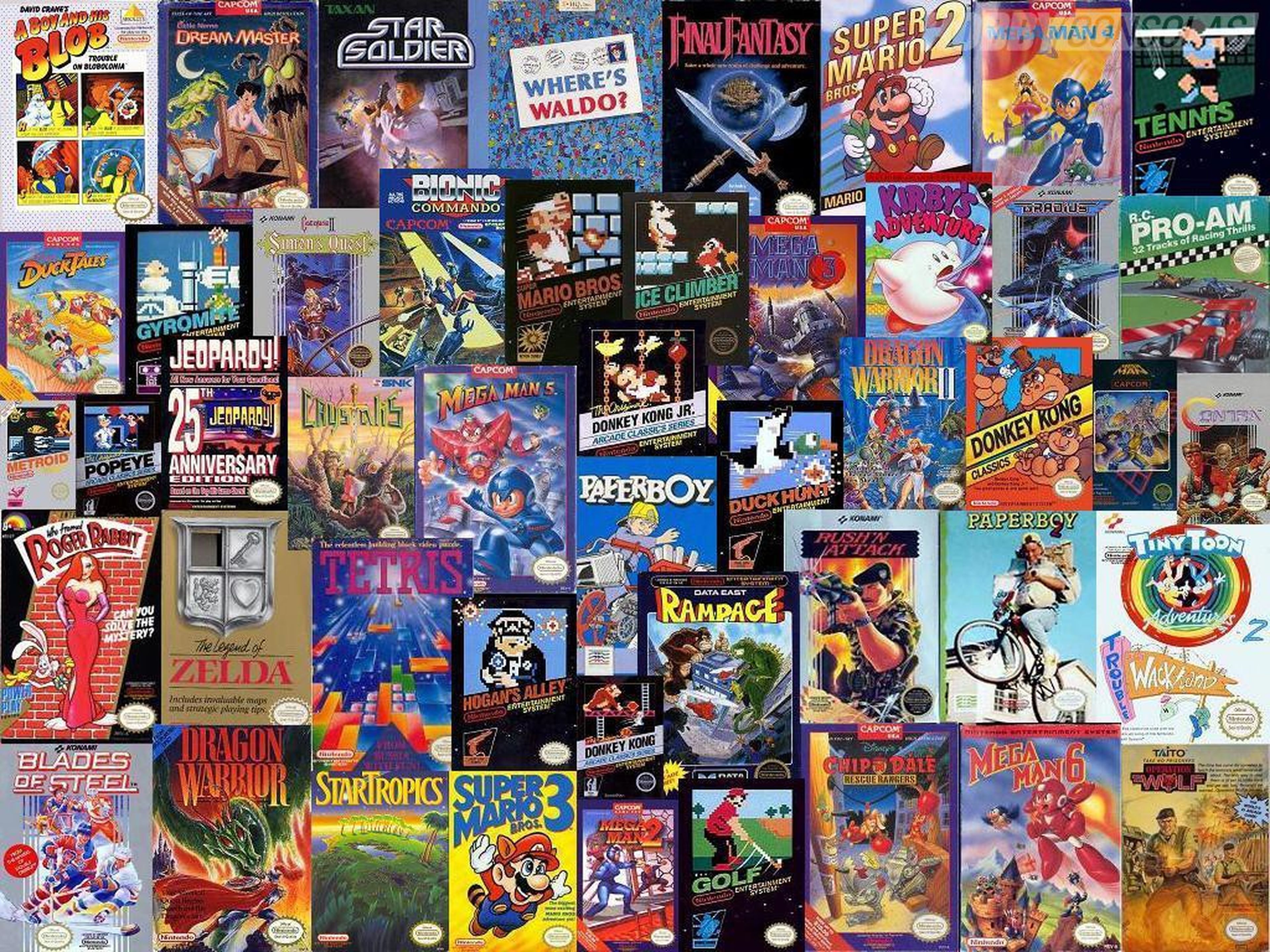 Diez años en caratulas de NES (1985 - 1995)