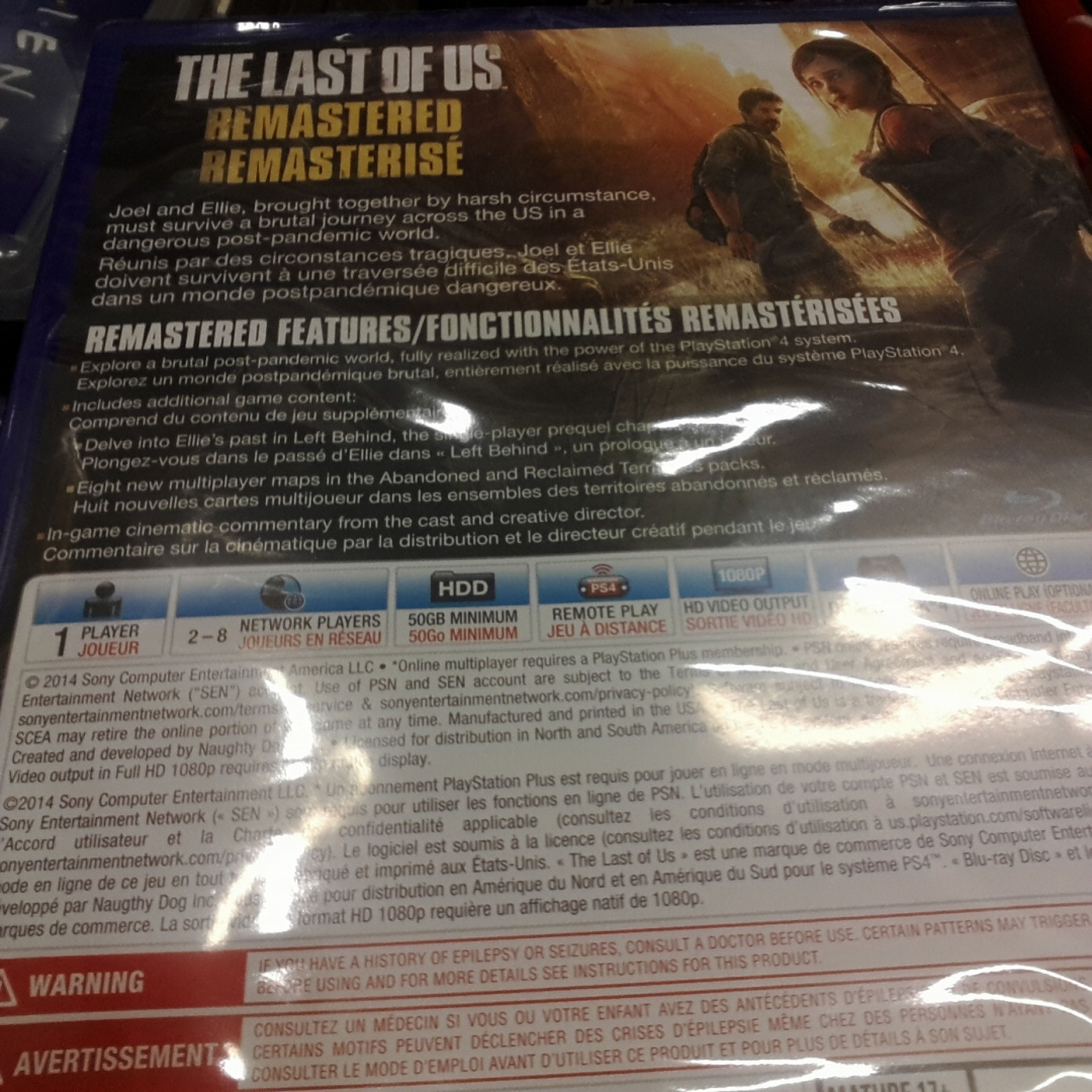 The Last of Us Remasterizado requiere 50 GB para su instalación en PS4