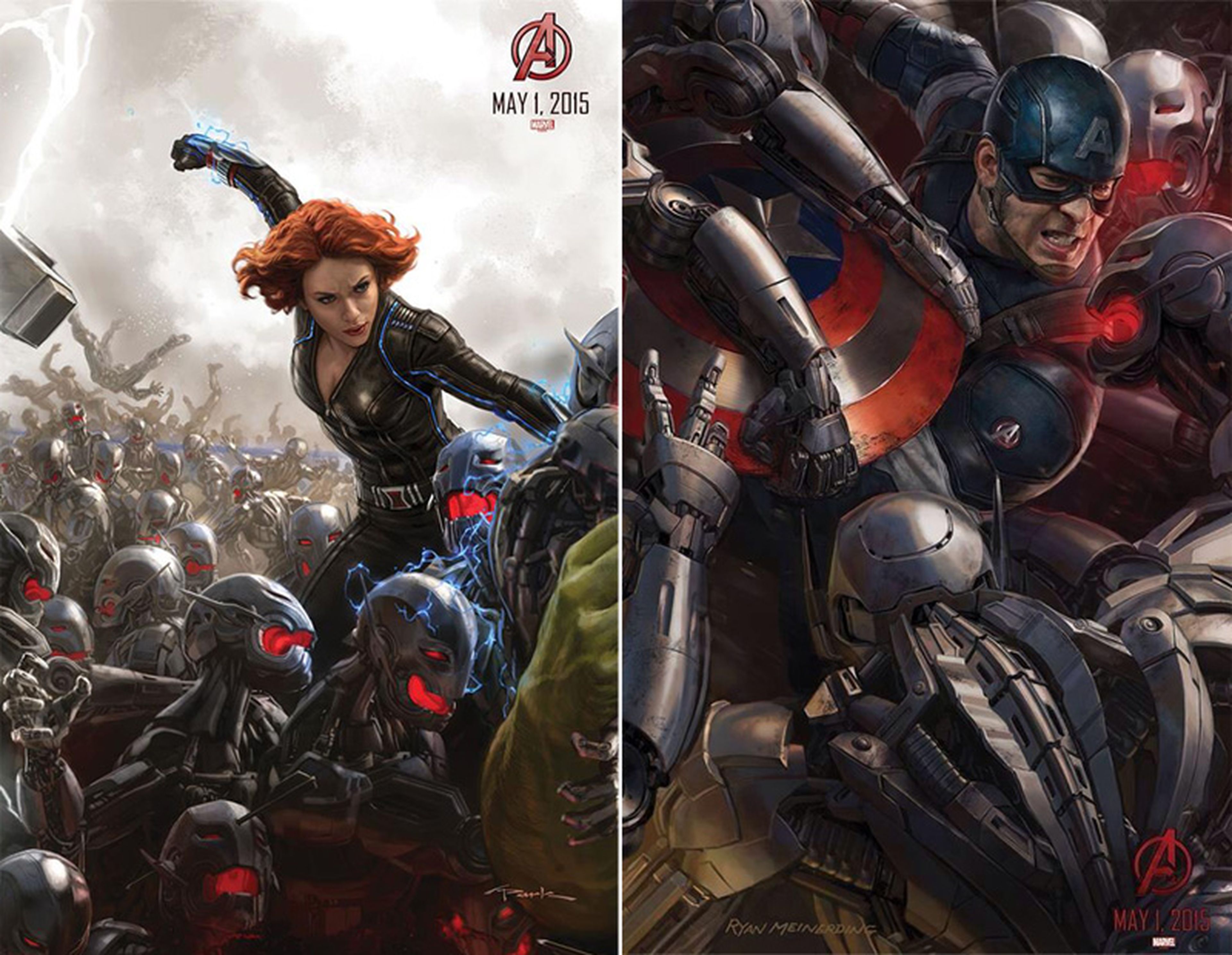 La Viuda Negra y El Capitán América en pósteres de Los Vengadores: La Era de Ultron