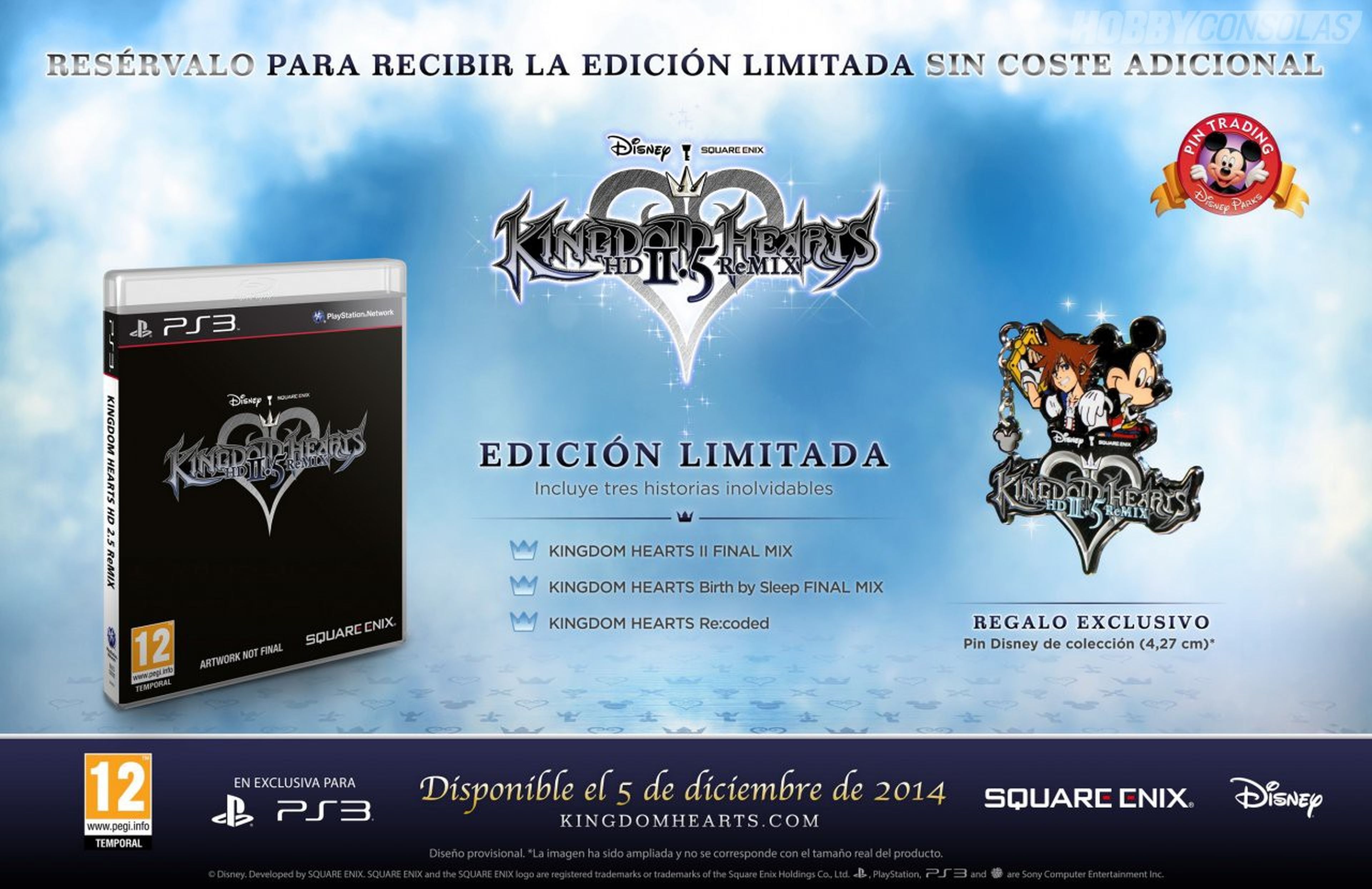 Conoce los incentivos por reservar Kingdom Hearts 2.5 HD Remix