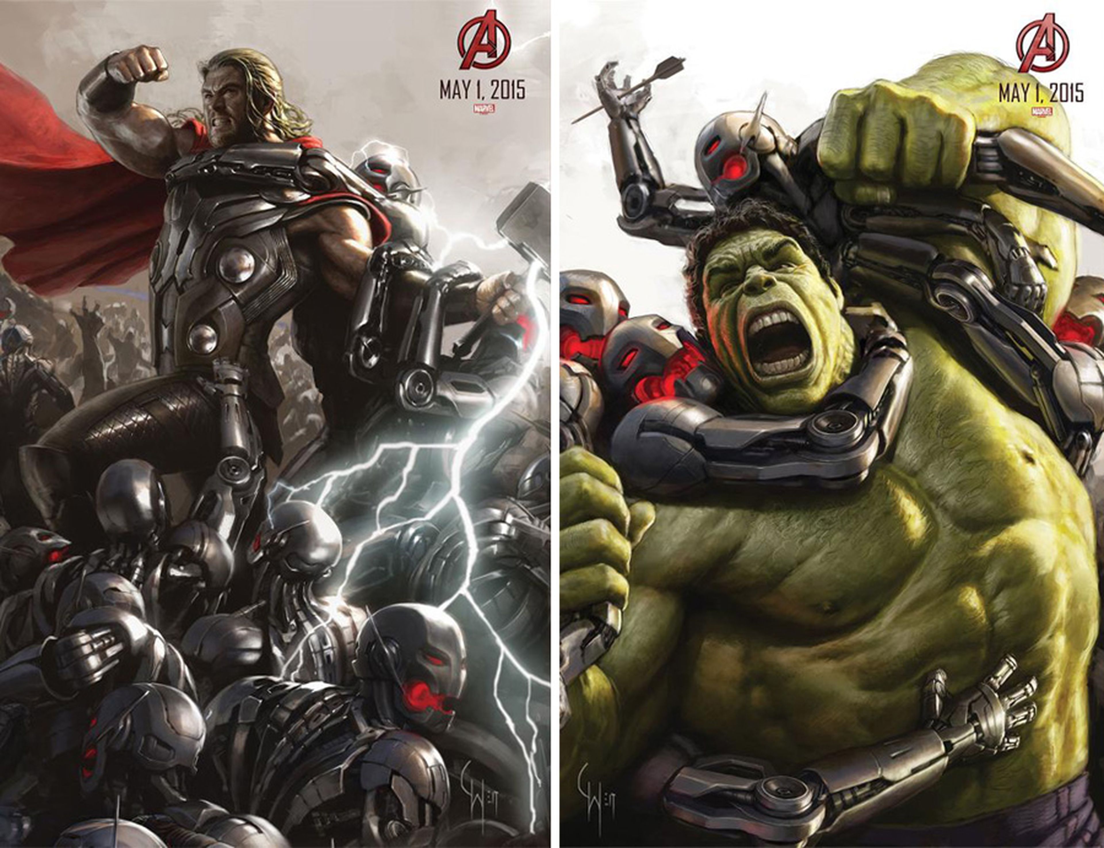 Thor y Hulk, los últimos posters de Los Vengadores: La Era de Ultron