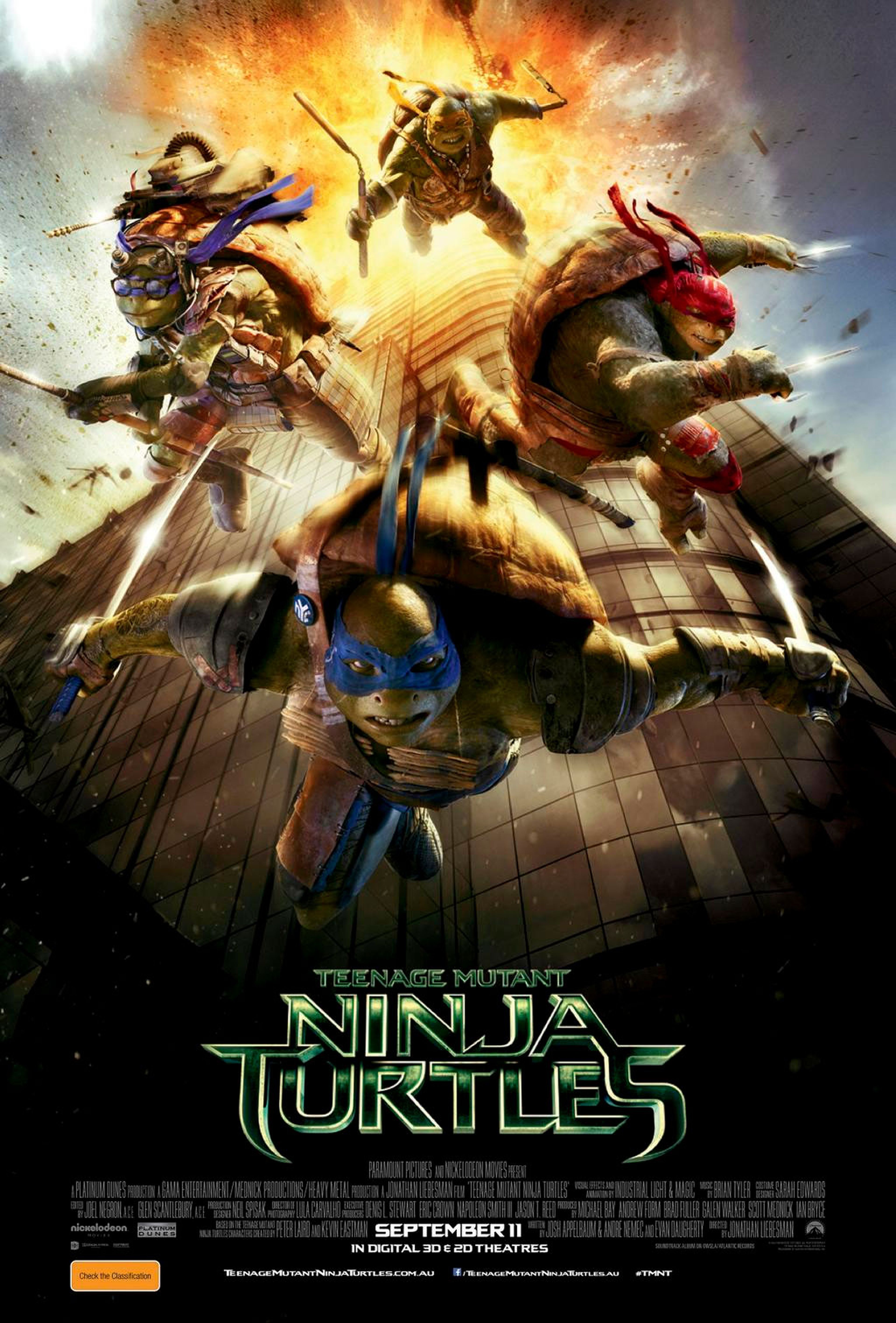 El cartel poco afortunado de Las Tortugas Ninja