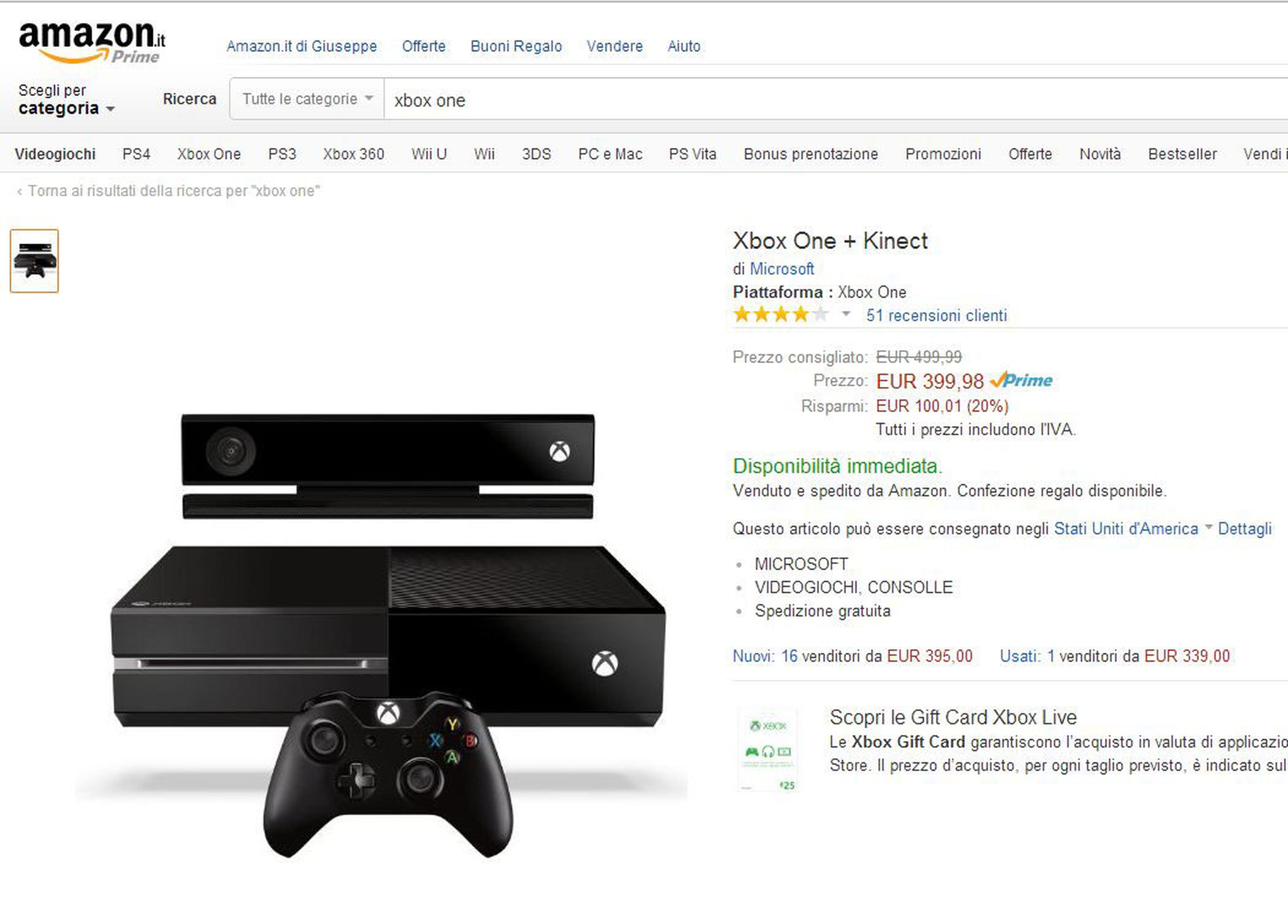 Sigue cayendo el precio de Xbox One