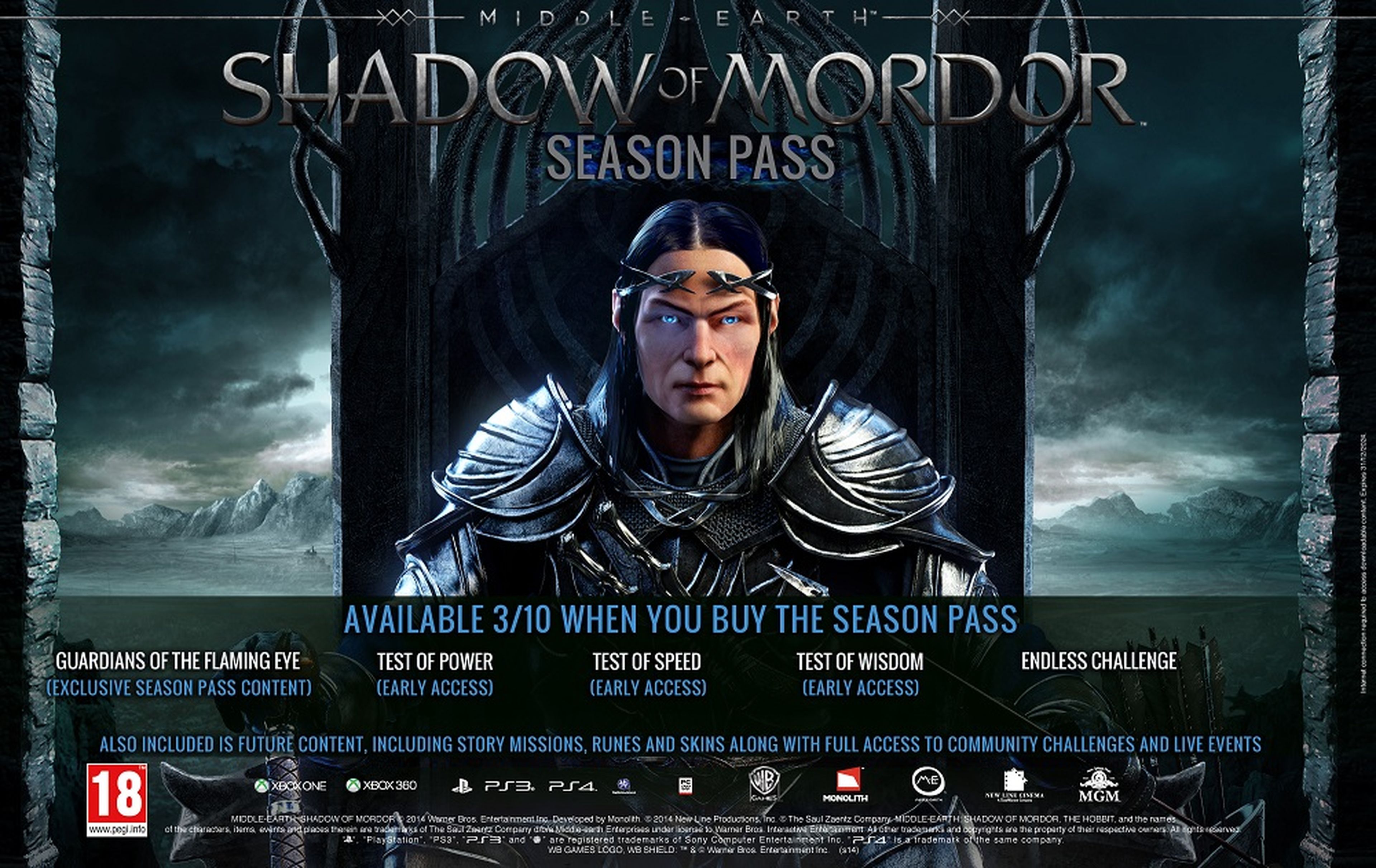 Middle Earth: Shadow of Mordor ya tiene pase de temporada