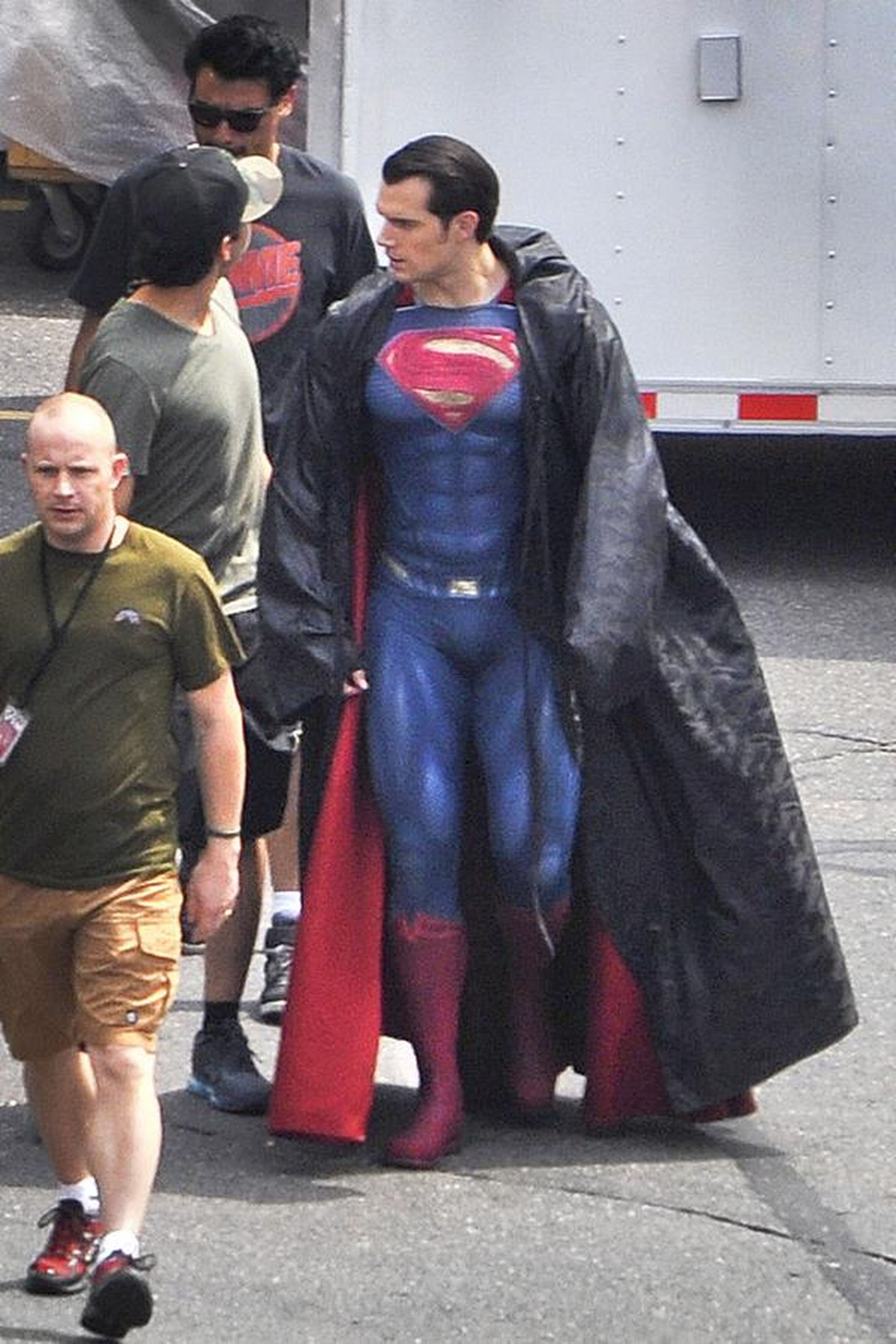 Primera foto Henry Cavill vestido como Superman en Batman v Superman