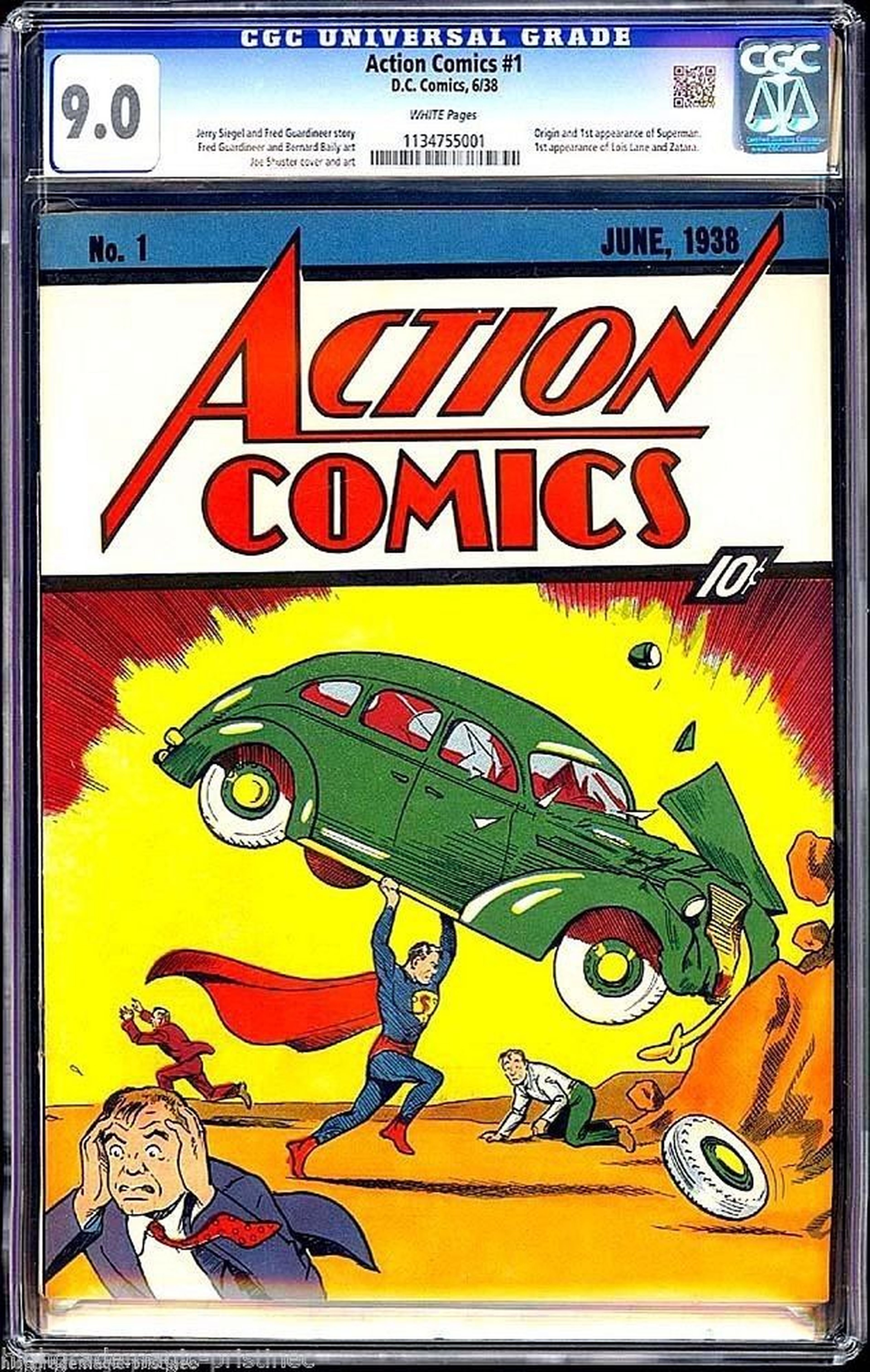 El primer cómic de Superman se vende por 3 millones de dólares