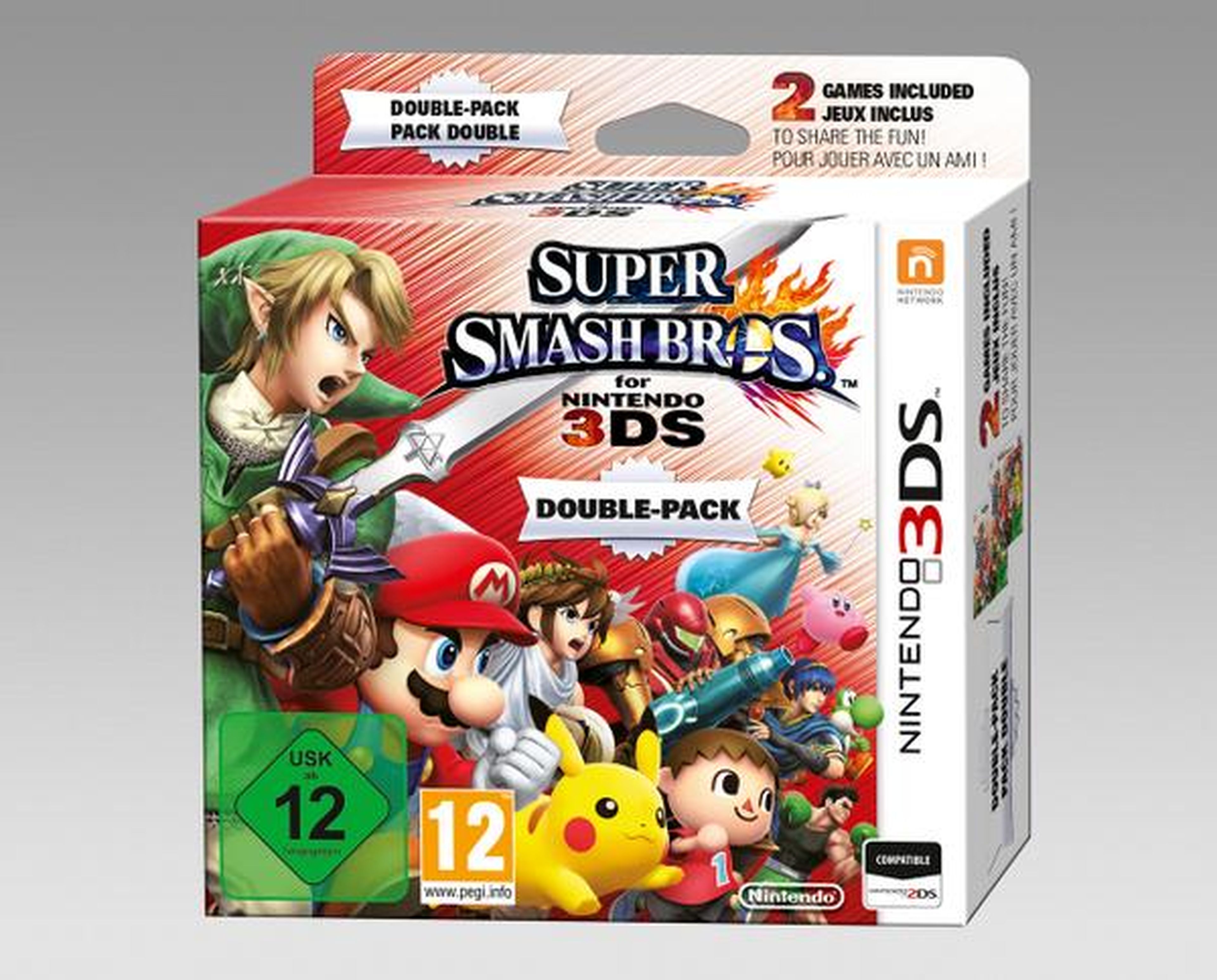 Un pack con dos copias de Super Smash Bros. 3DS llegará a España
