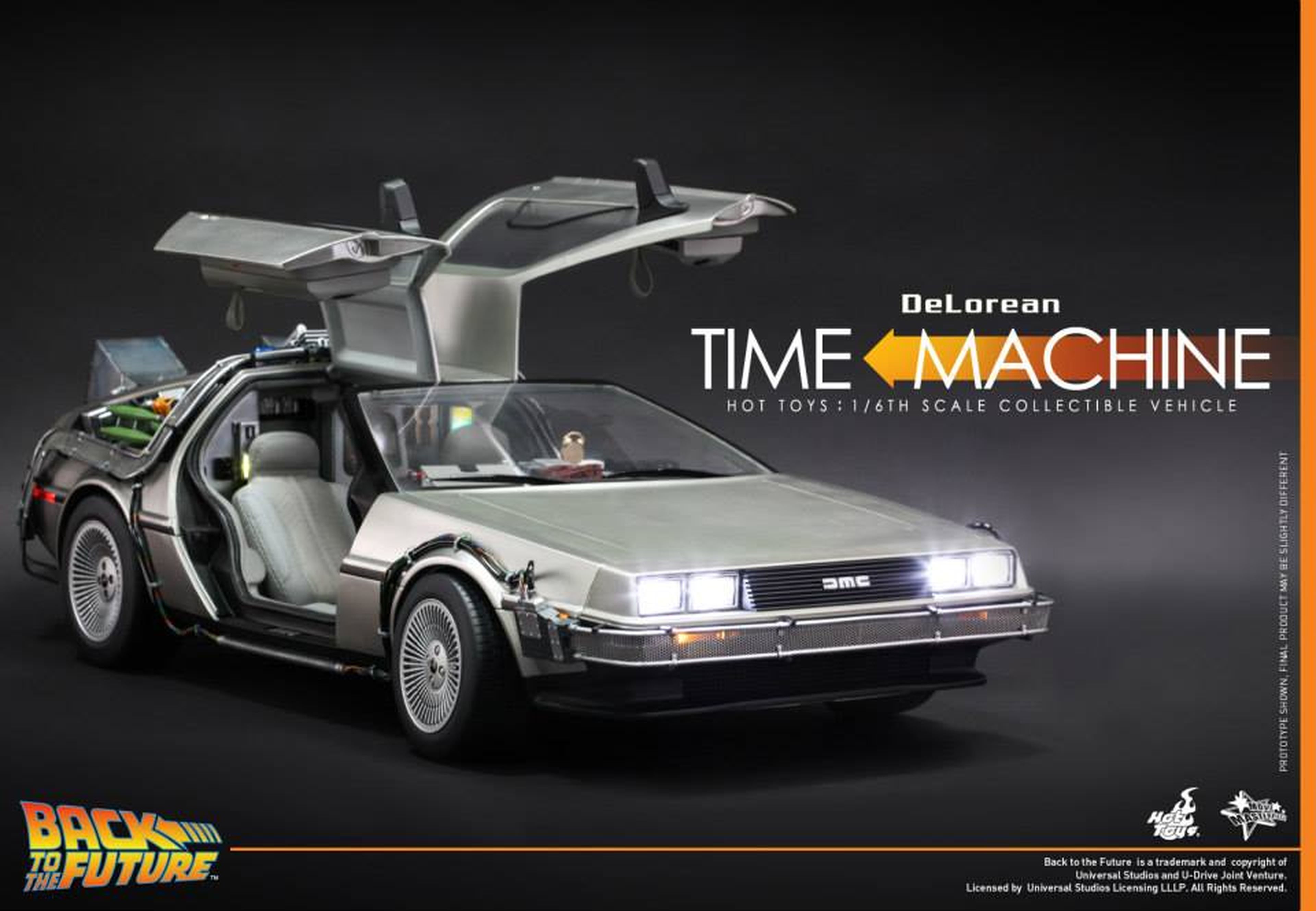 Hot Toys muestra su DeLorean de Regreso al Futuro
