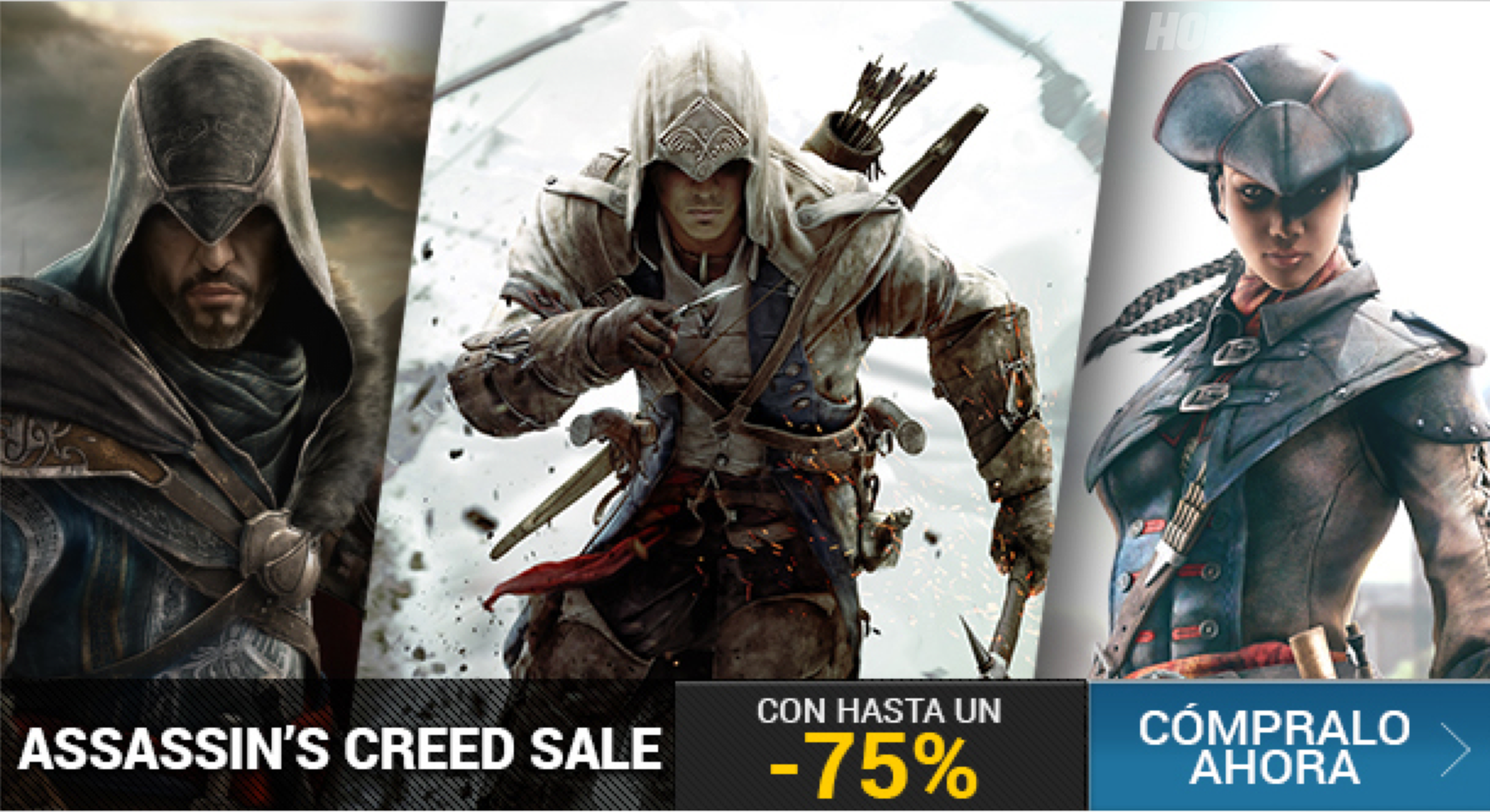Rebajas de hasta un 75 % en la saga Assassin's Creed en Uplay