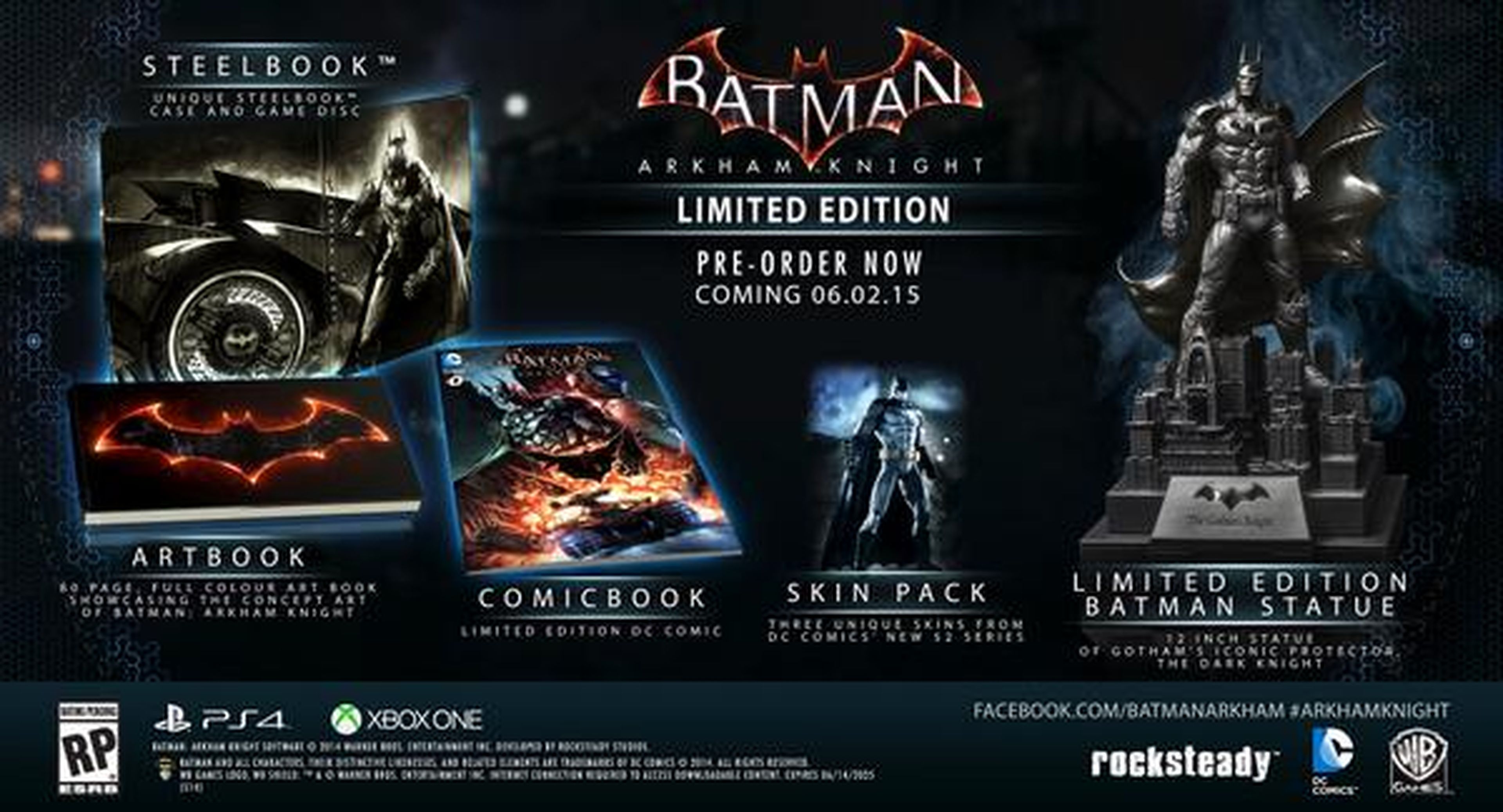 Fecha de lanzamiento y ediciones de Batman Arkham Knight